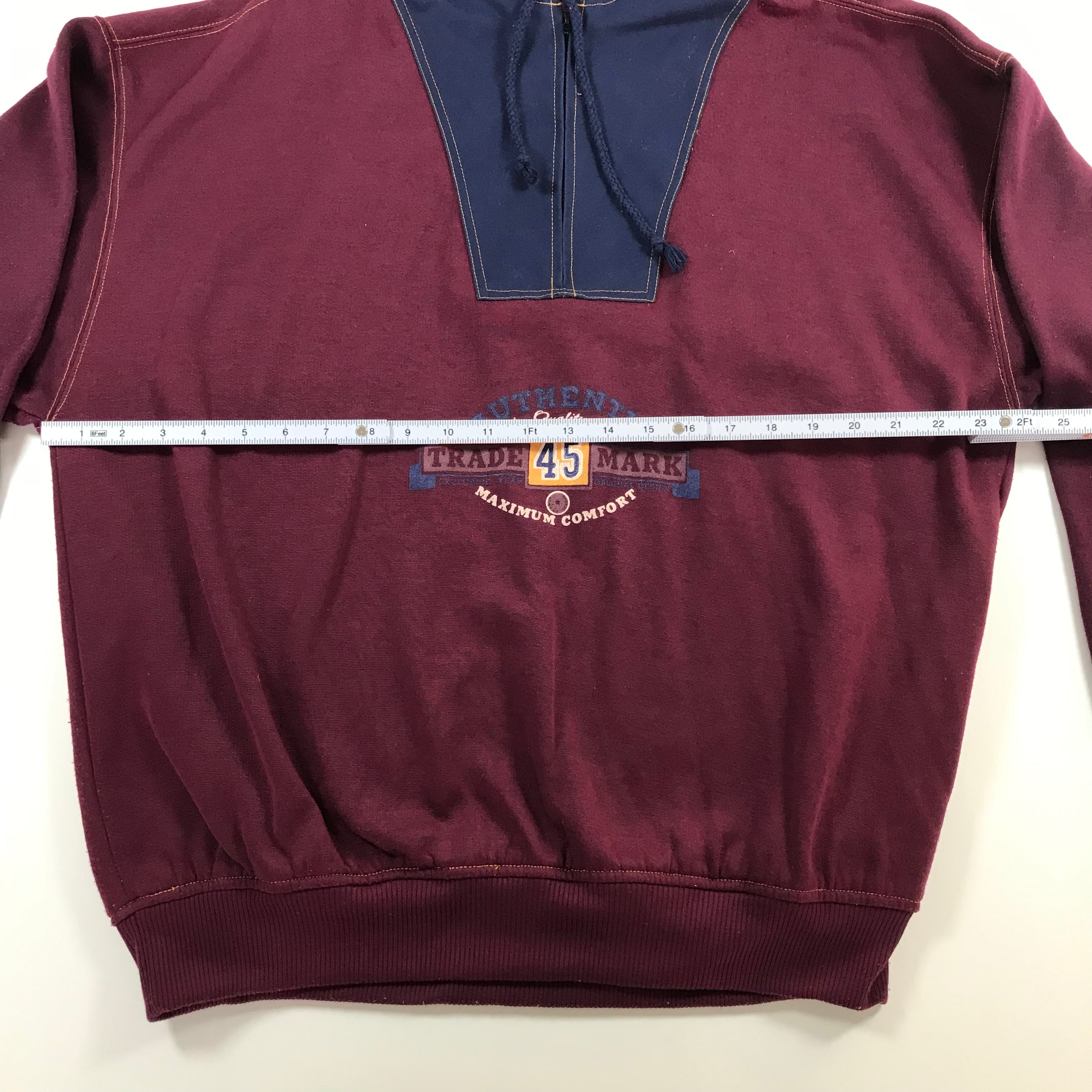 80s/90s Gitano Color Block Hybrid Sweatshirt - XL