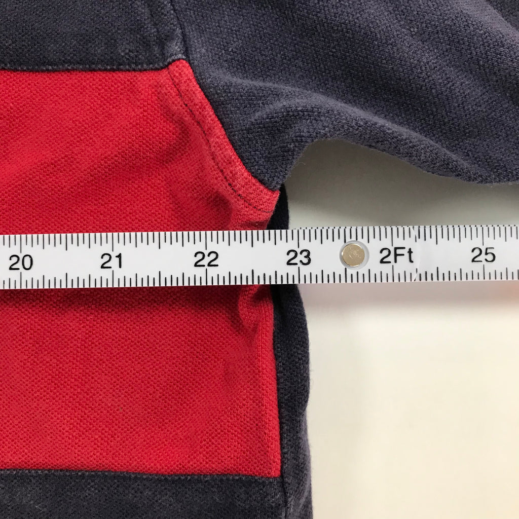 Y2K Tommy Hilfiger Color Block Logo Polo - XL
