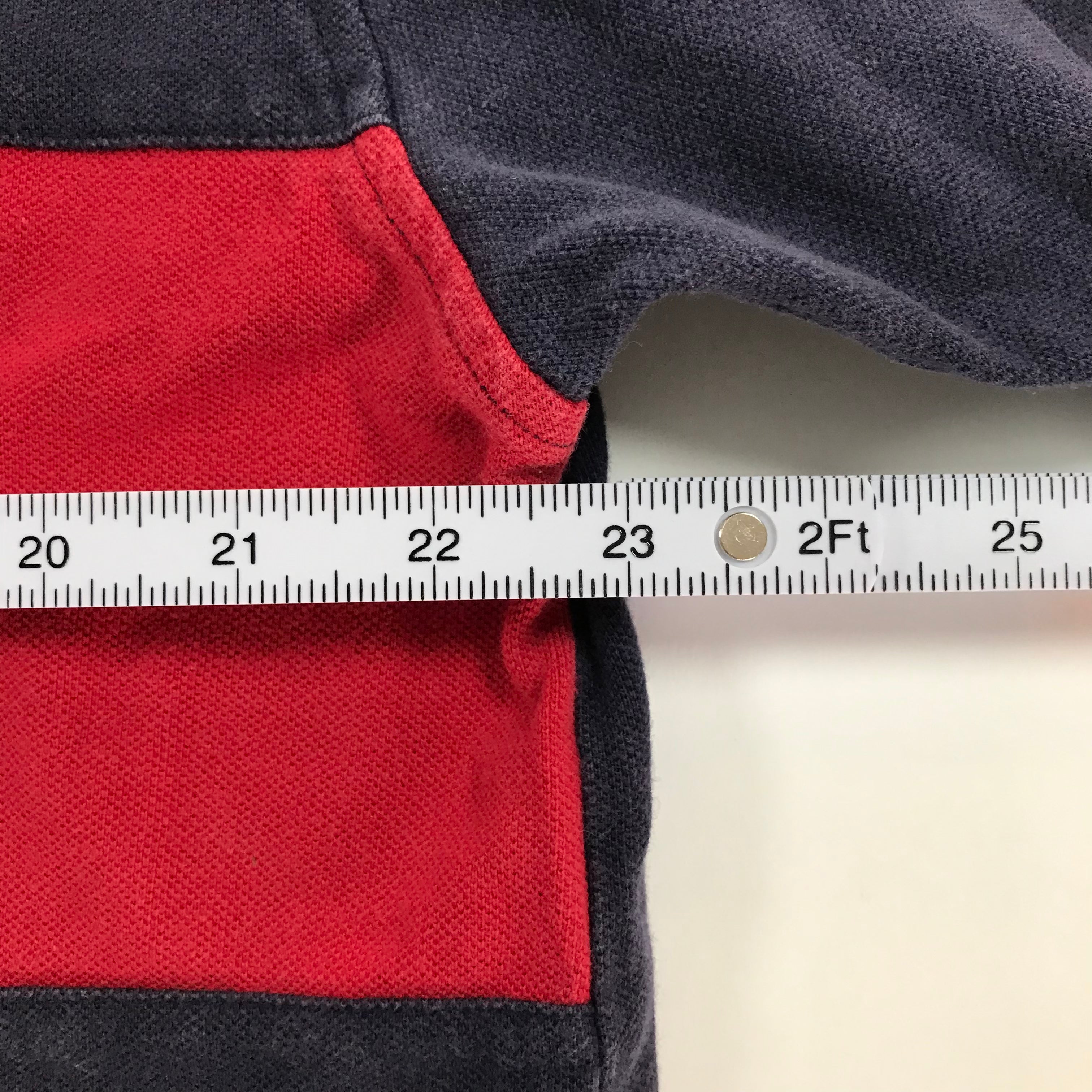 Y2K Tommy Hilfiger Color Block Logo Polo - XL