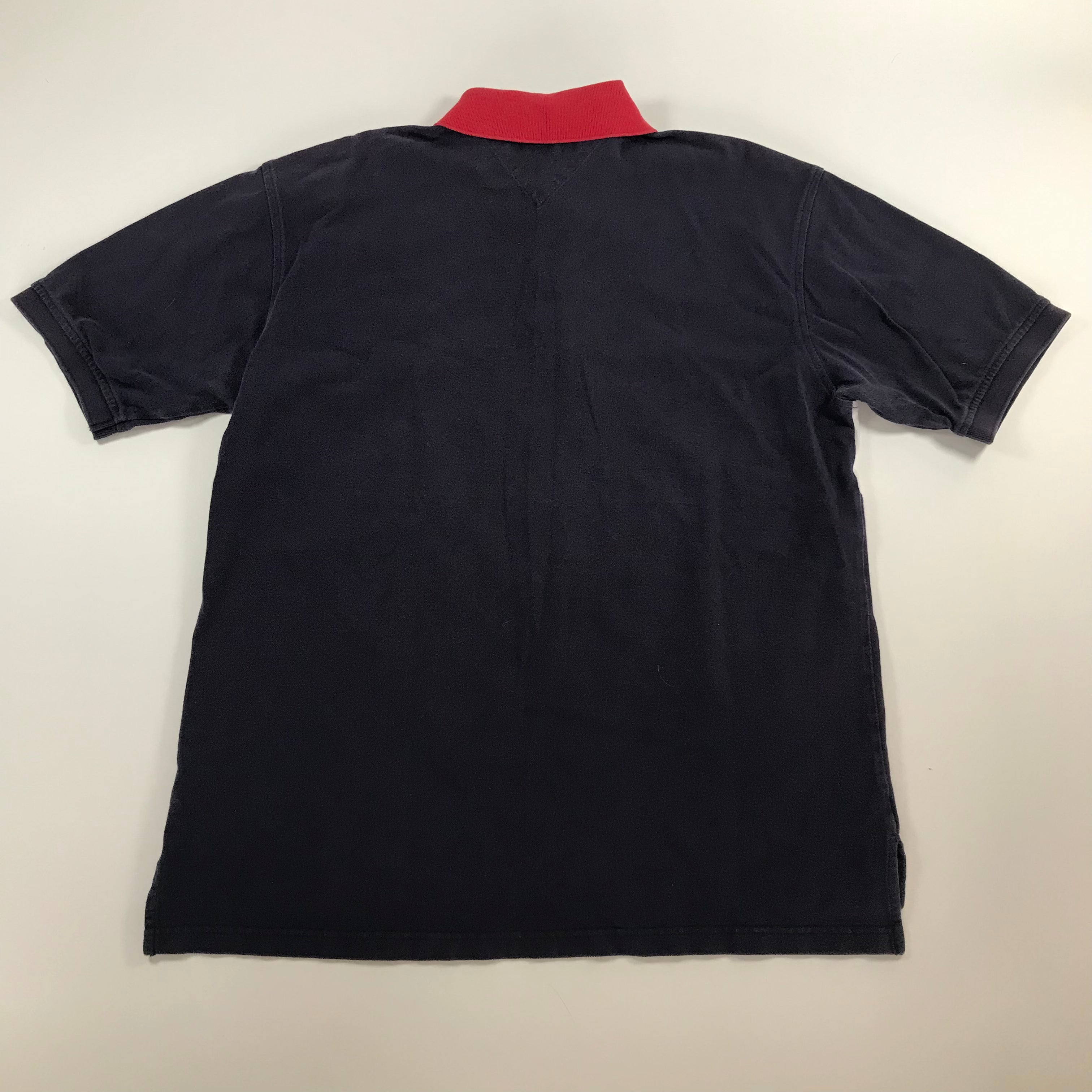 Y2K Tommy Hilfiger Color Block Logo Polo - XL