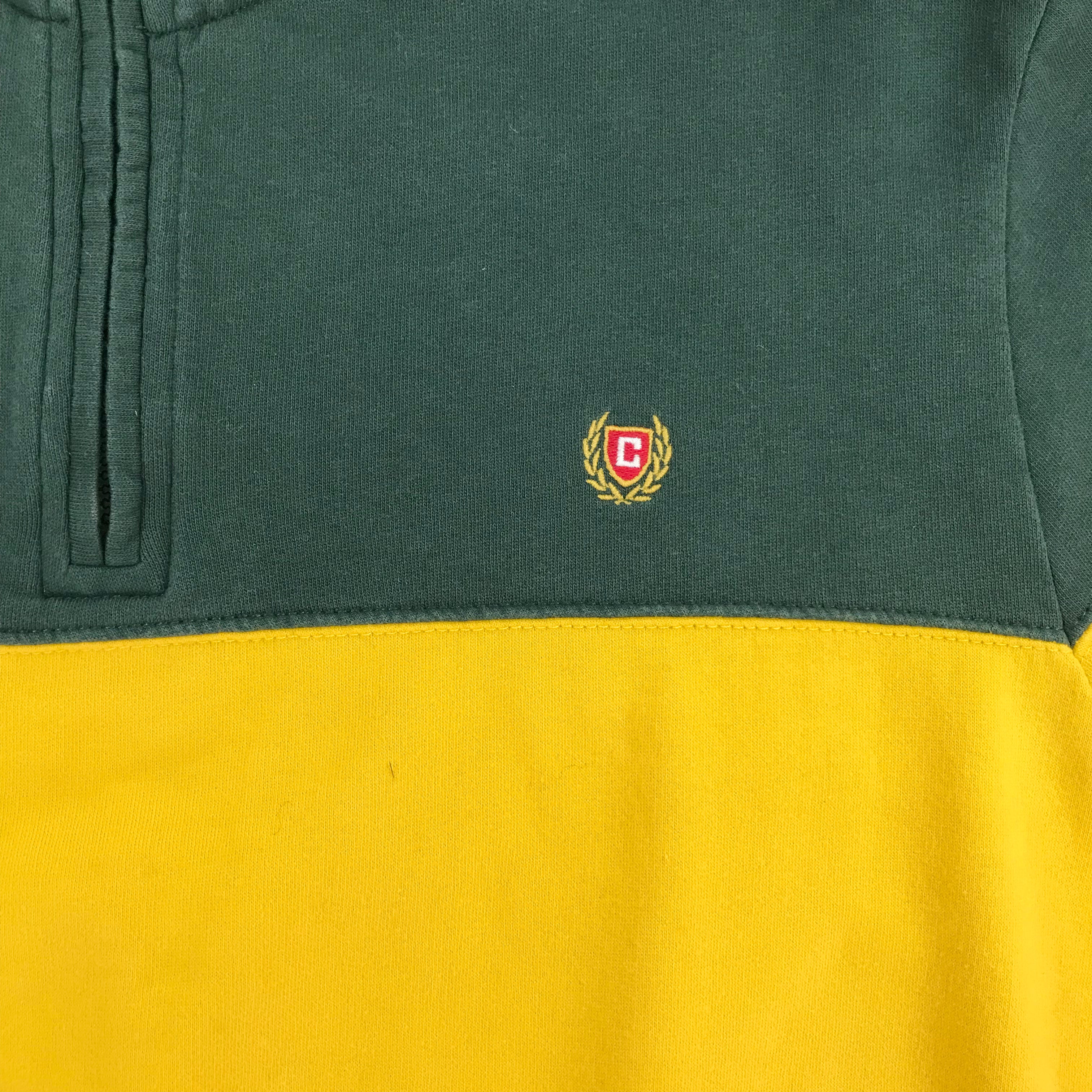 Chaps Color Block Quarter Zip Pullover - XL