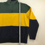 Chaps Color Block Quarter Zip Pullover - XL