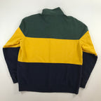 Chaps Color Block Quarter Zip Pullover - XL