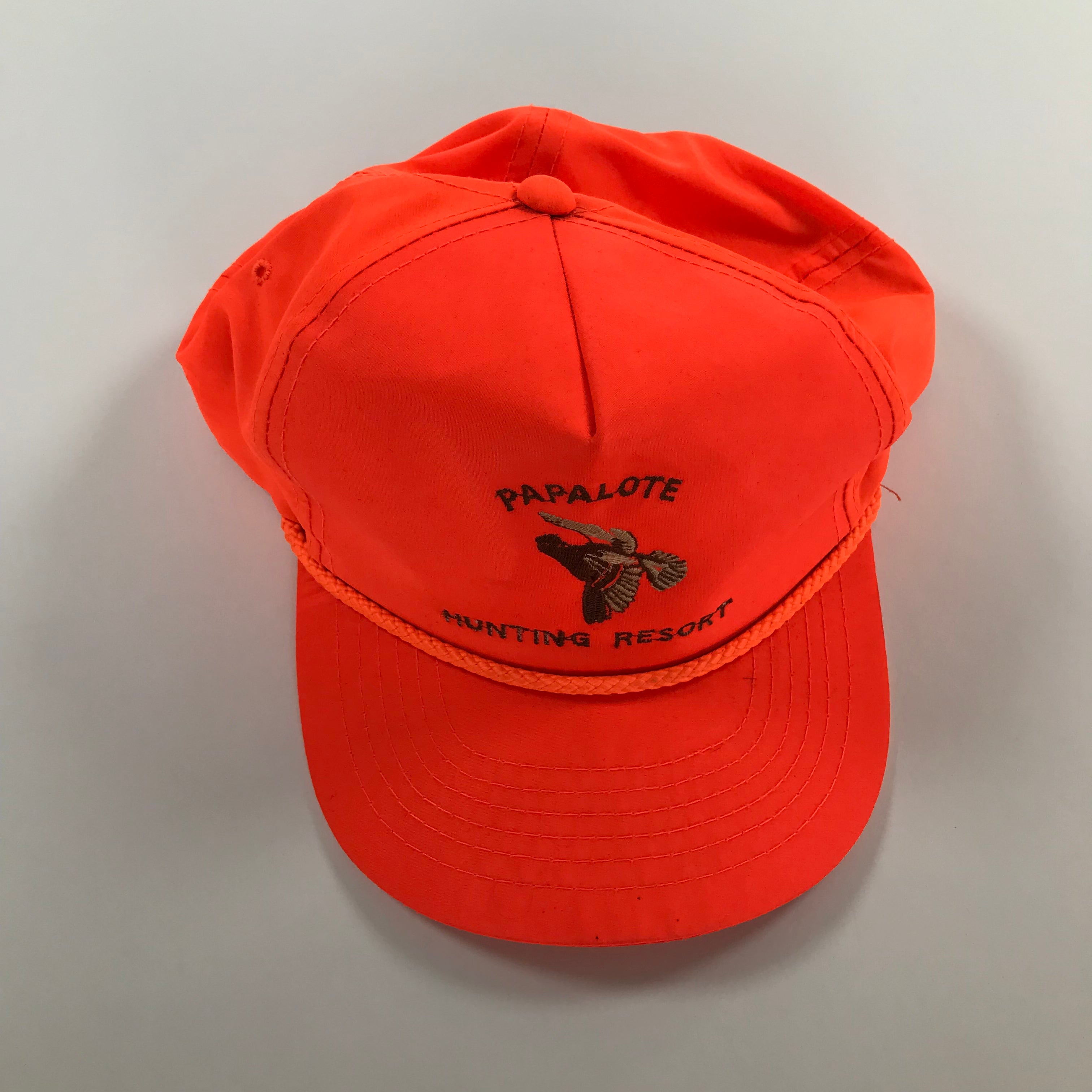 80s/90s Blaze Orange Hunting Resort Snapback