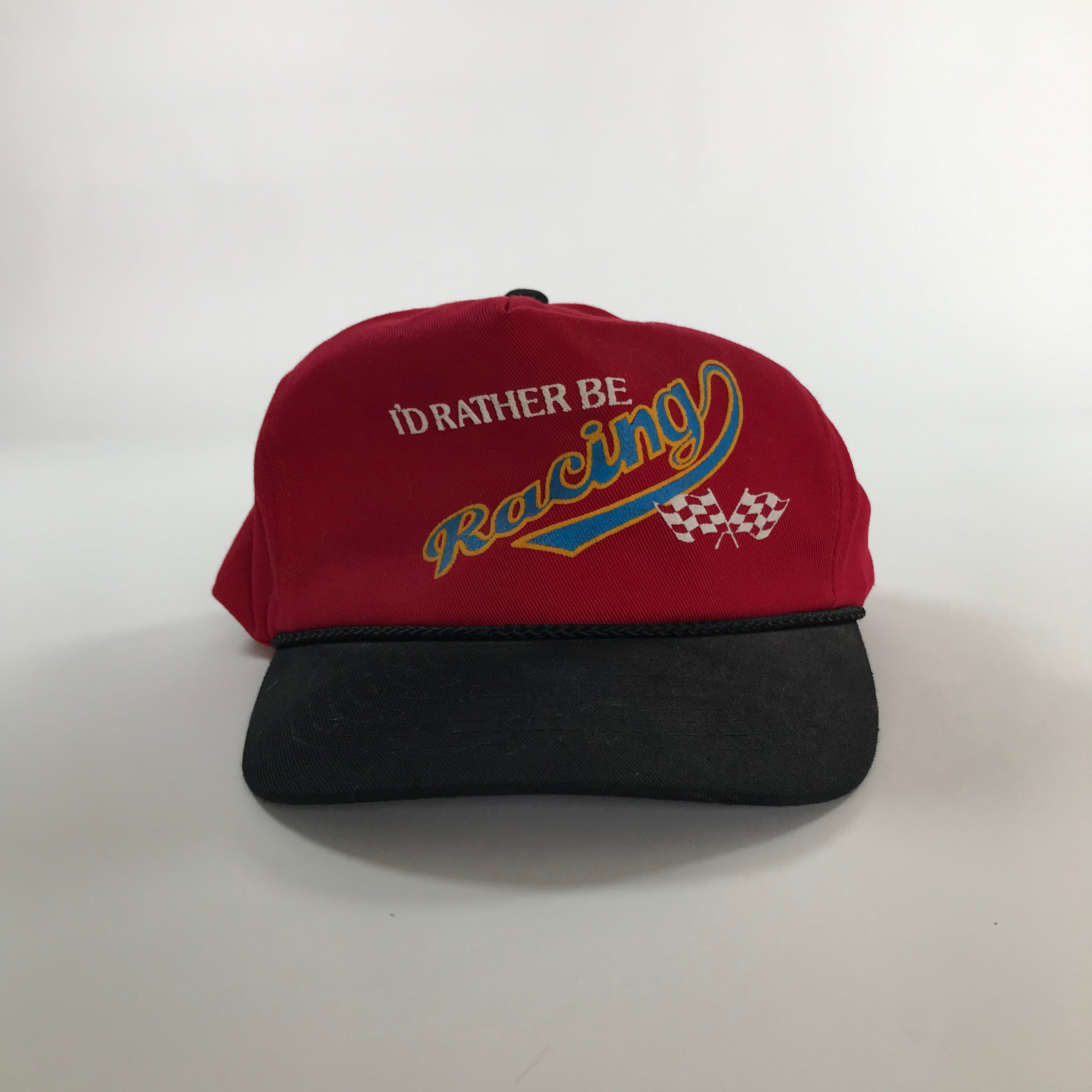 DEADSTOCK 80s/90s I'd Rather Be Racing Snapback