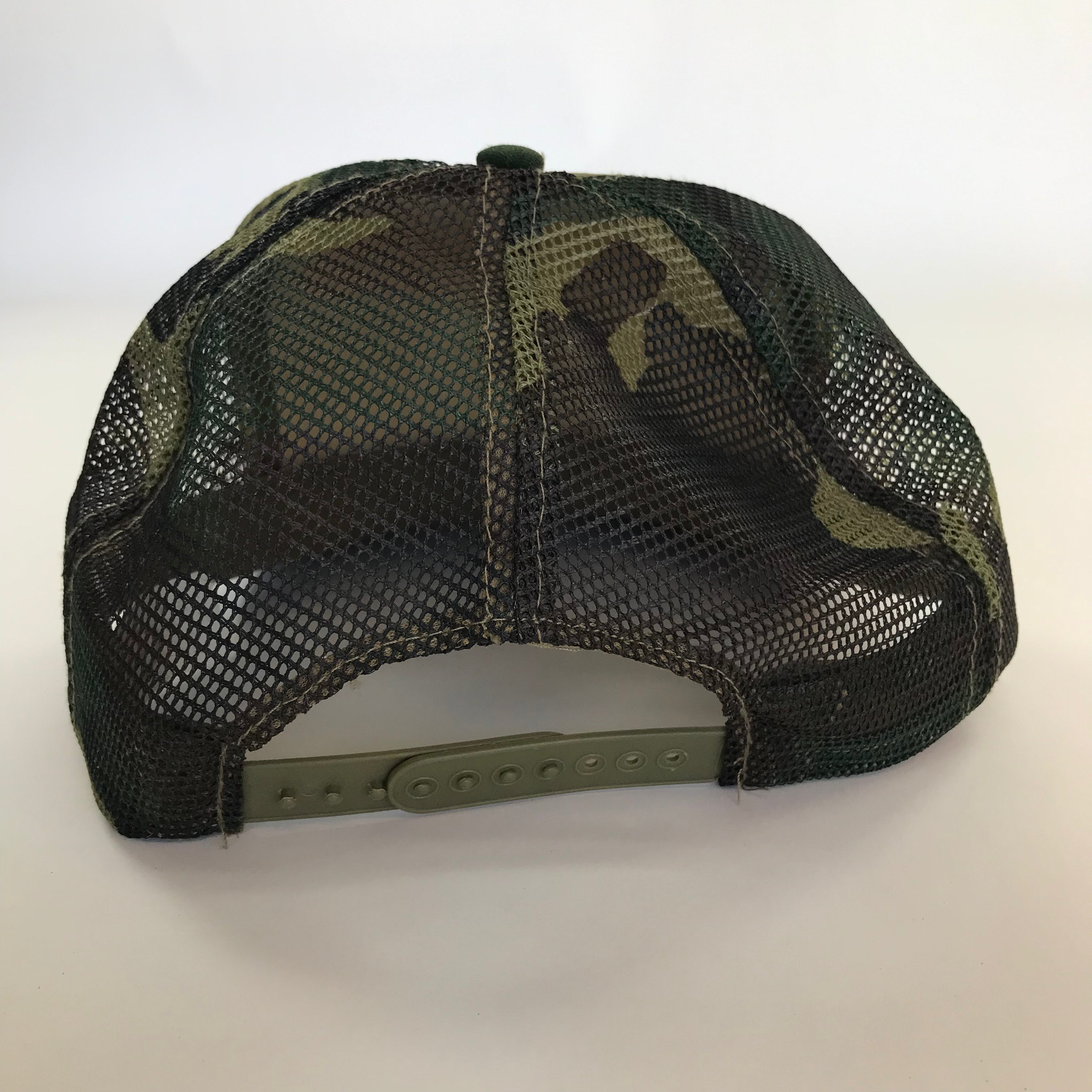 80s Camo Smokey's Well Drilling Foam Front Snapback