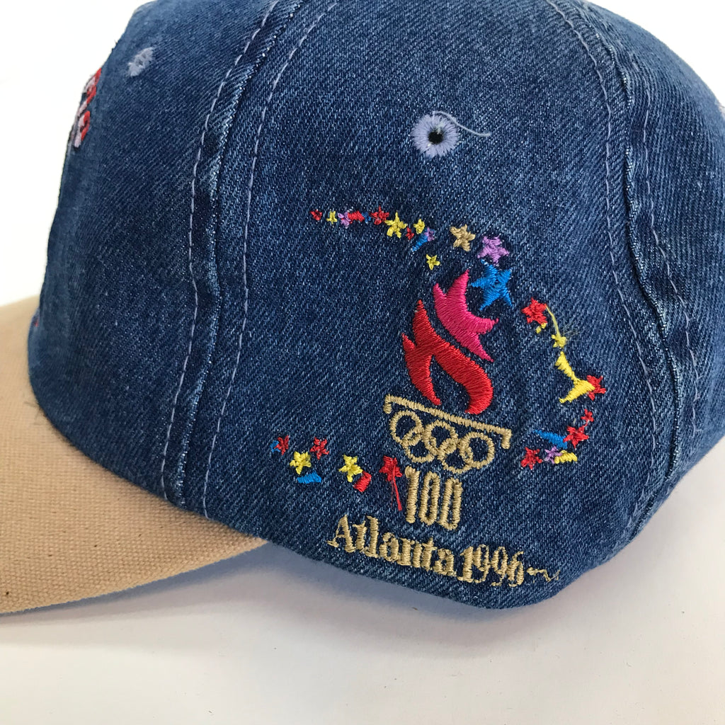 '96 Atlanta Olympics Starter Two-Tone Denim Dad Hat