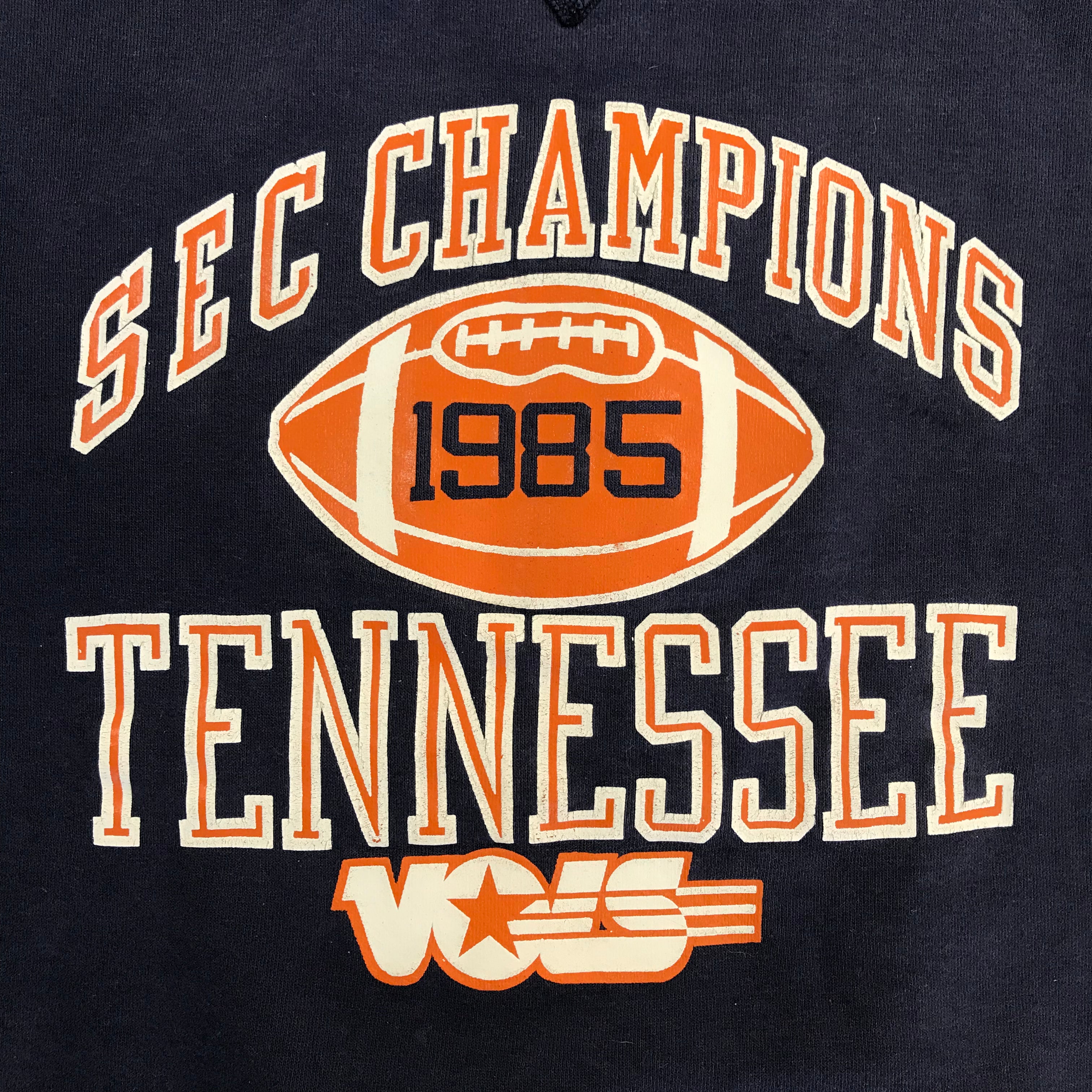 80s Russell Single V UT Vols Navy Crewneck - L miUSA