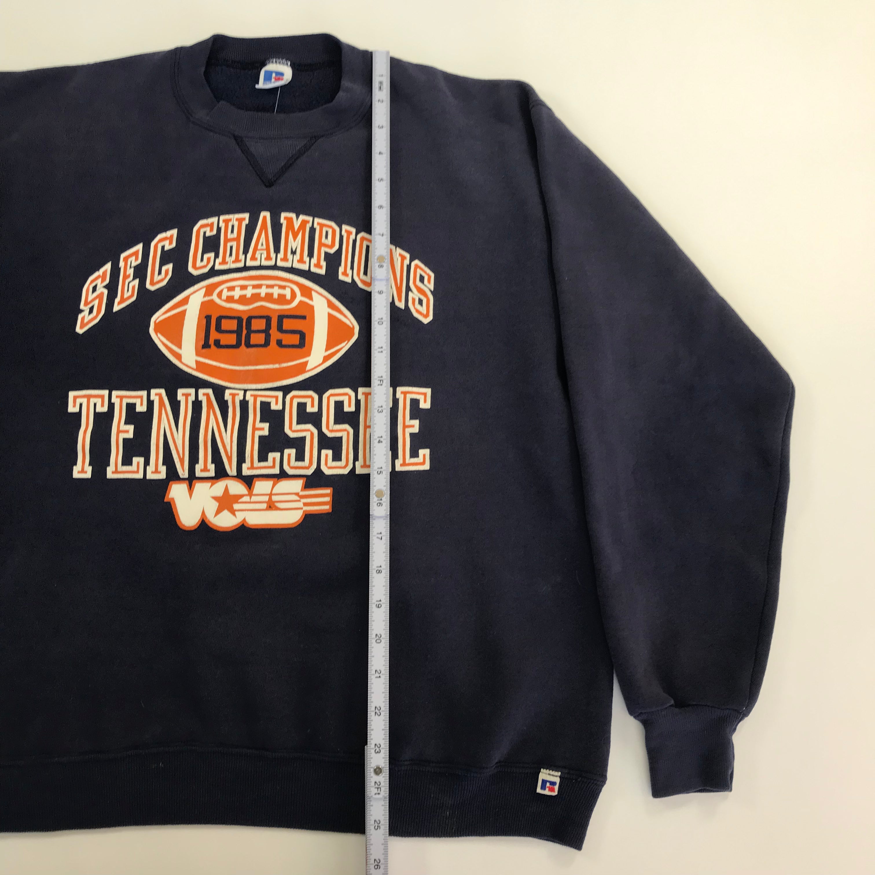 80s Russell Single V UT Vols Navy Crewneck - L miUSA