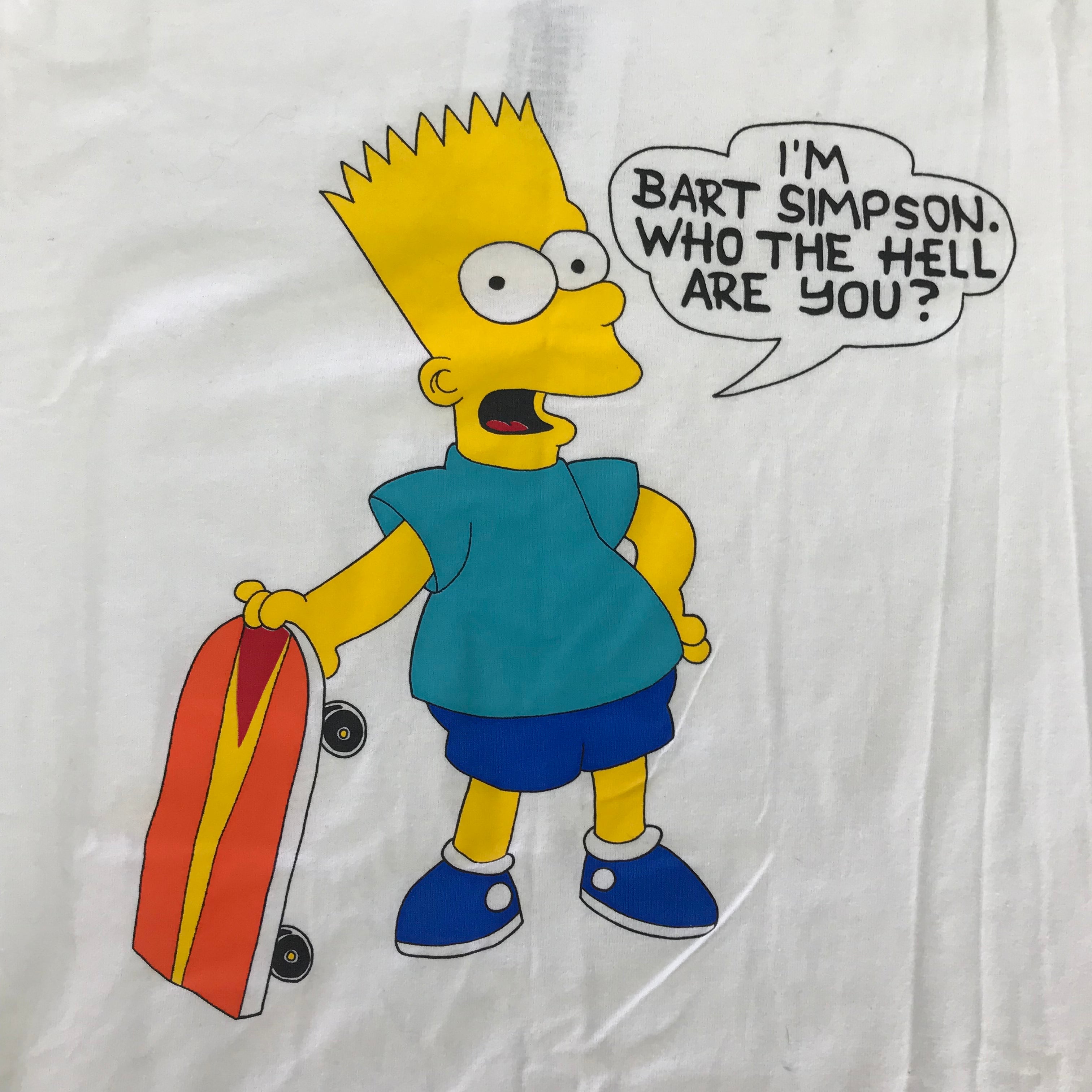 DEADSTOCK 90s Bart Simpson Screen Stars Single Stitch Tee - M miUSA