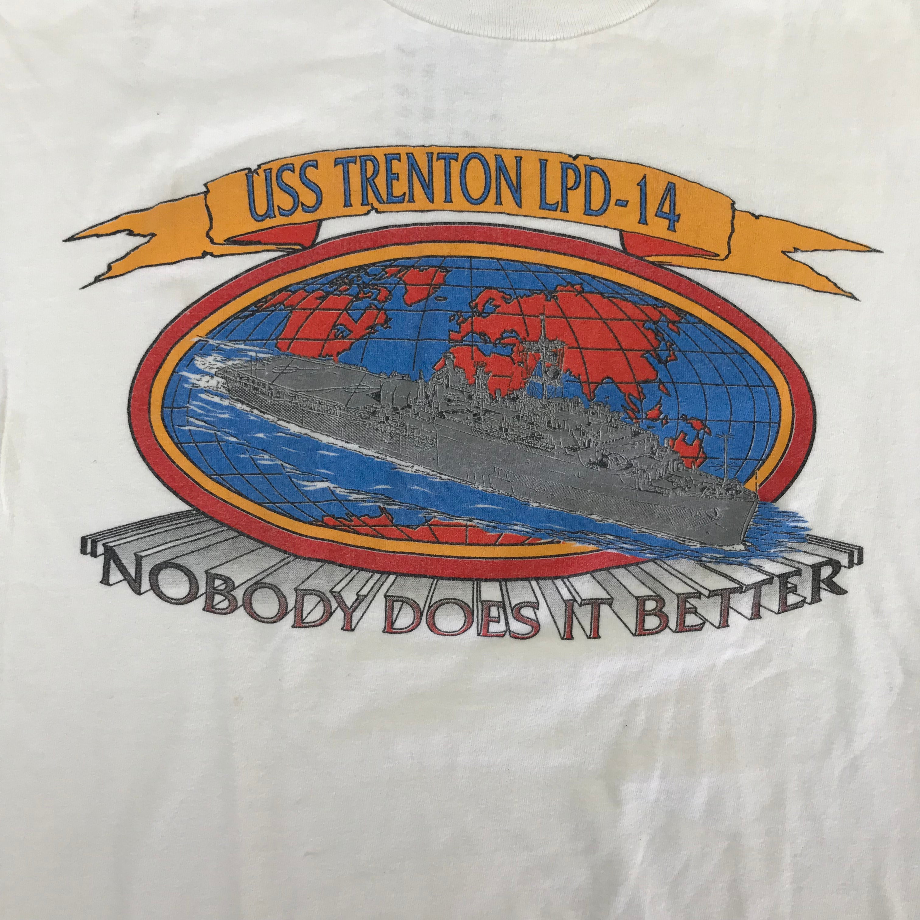 90s USS Trenton Oneida Single Stitch Tee - M