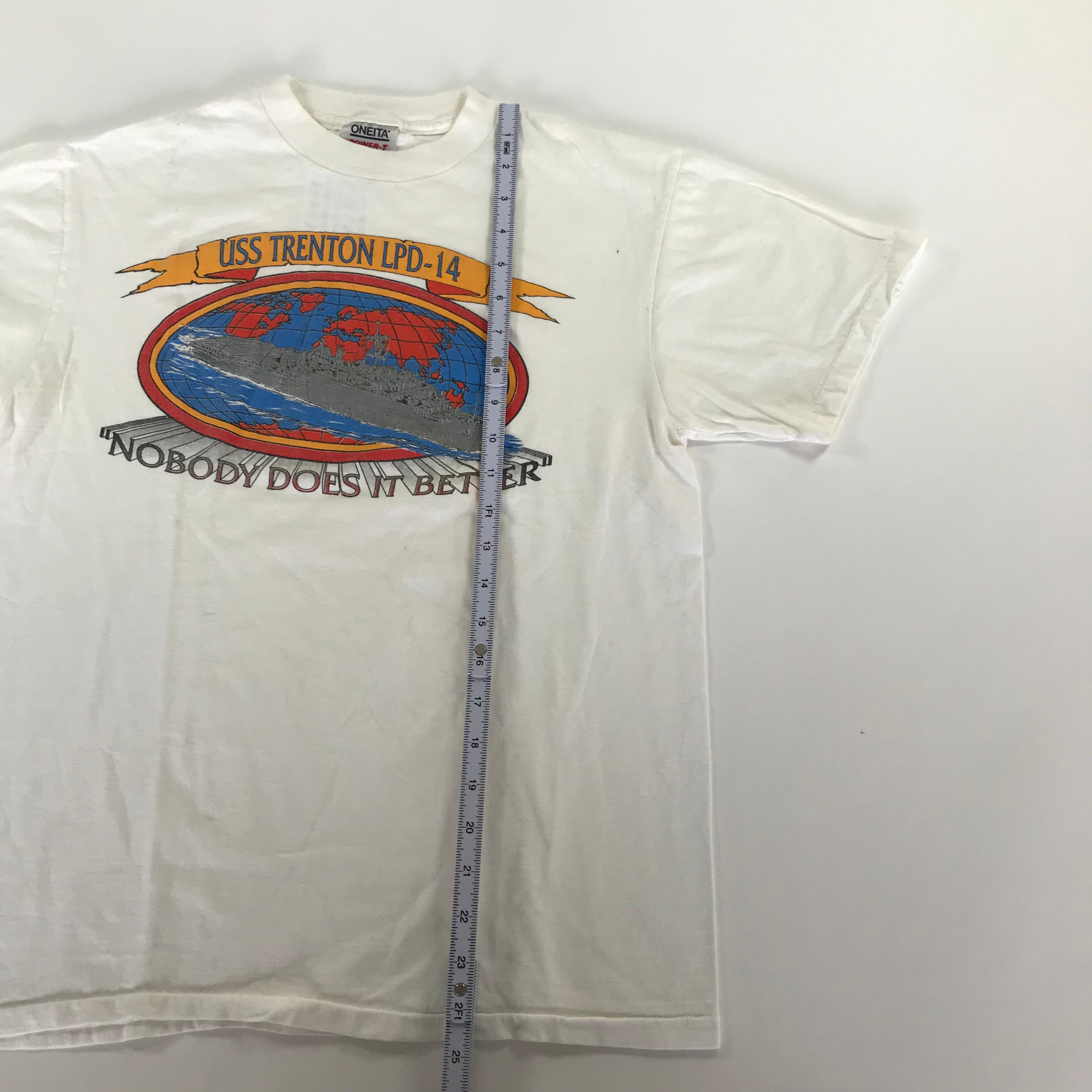 90s USS Trenton Oneida Single Stitch Tee - M