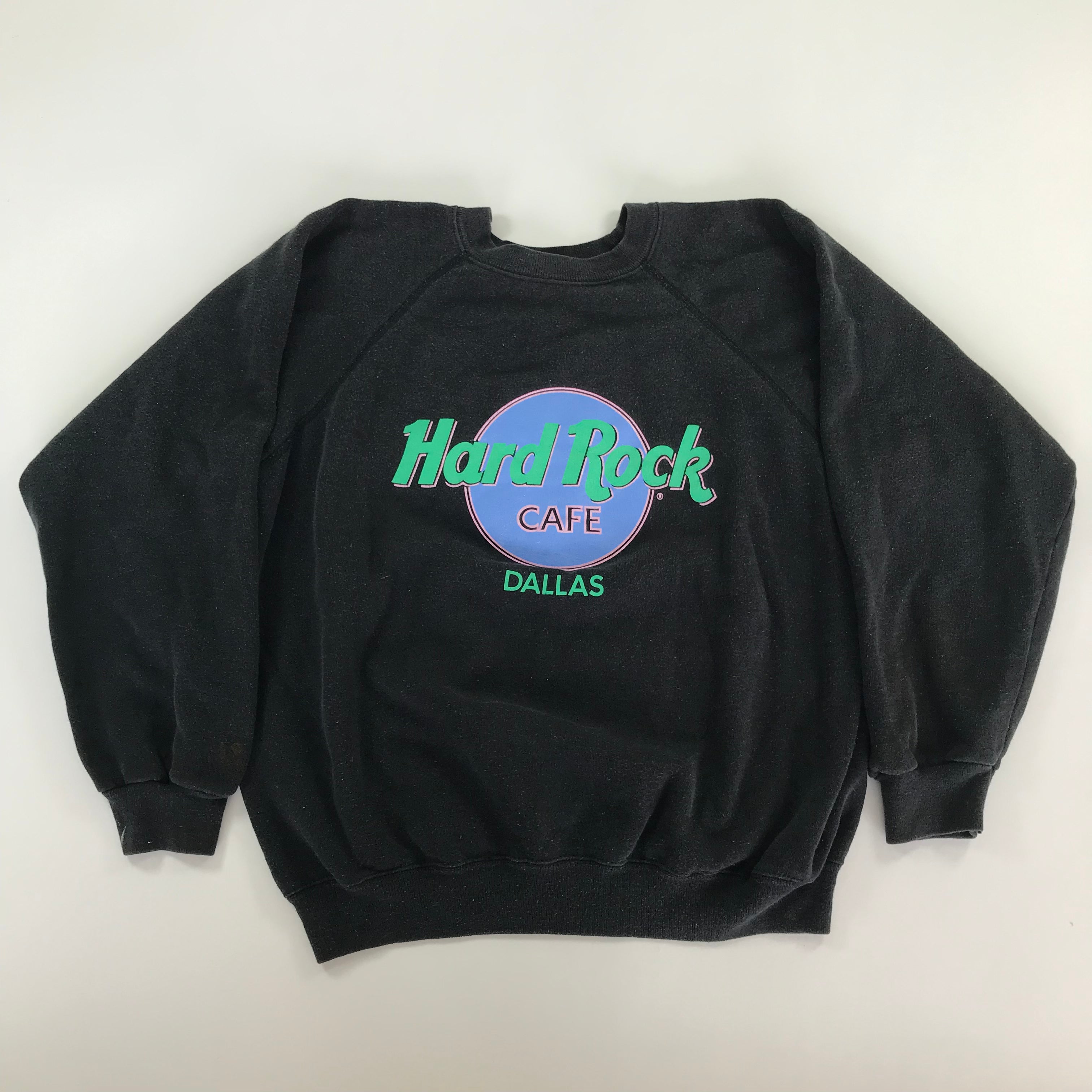 90s Hard Rock Dallas Raglan Crewneck - L miUSA