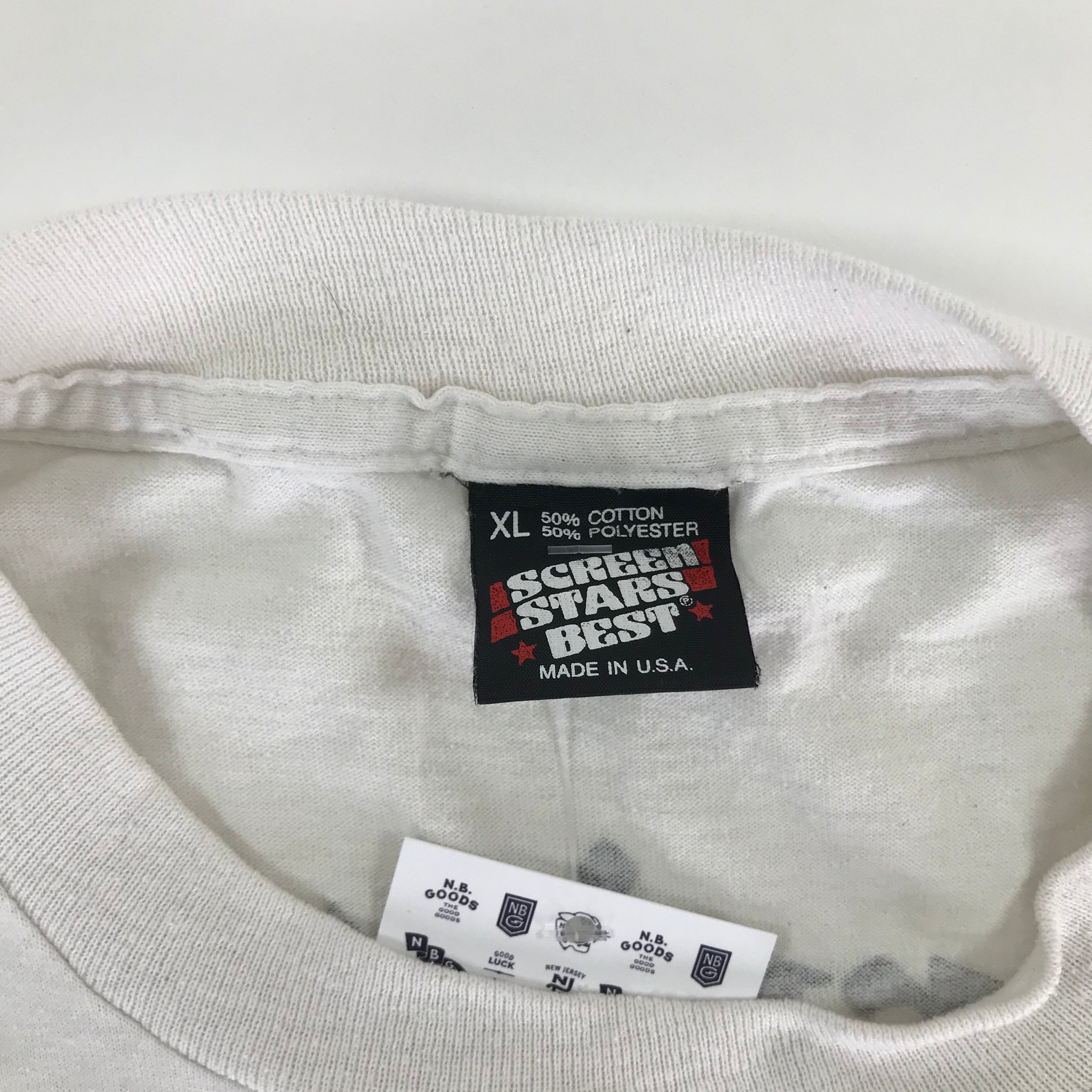 '91 Mizzou Basketball Single Stitch Screen Stars Tee - XL miUSA