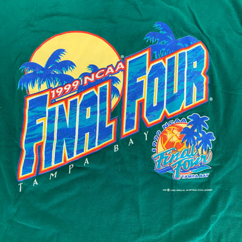 '99 Boxy Logo 7 NCAA Final Four Tampa Bay Tee - L