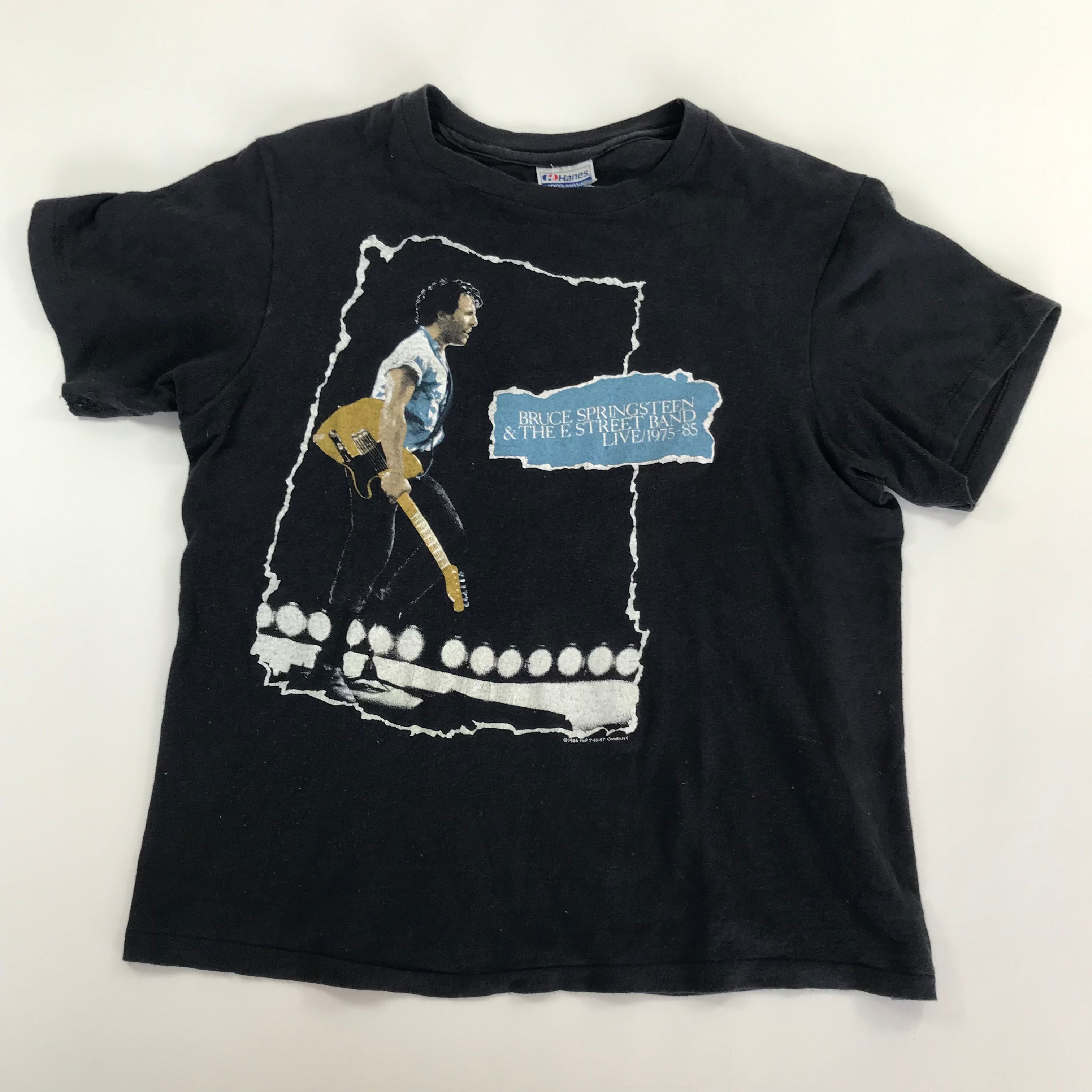 1986 Bruce Springsteen Live '75-85 Box Set Single Stitch Tee (w/ mended sleeve) - M miUSA