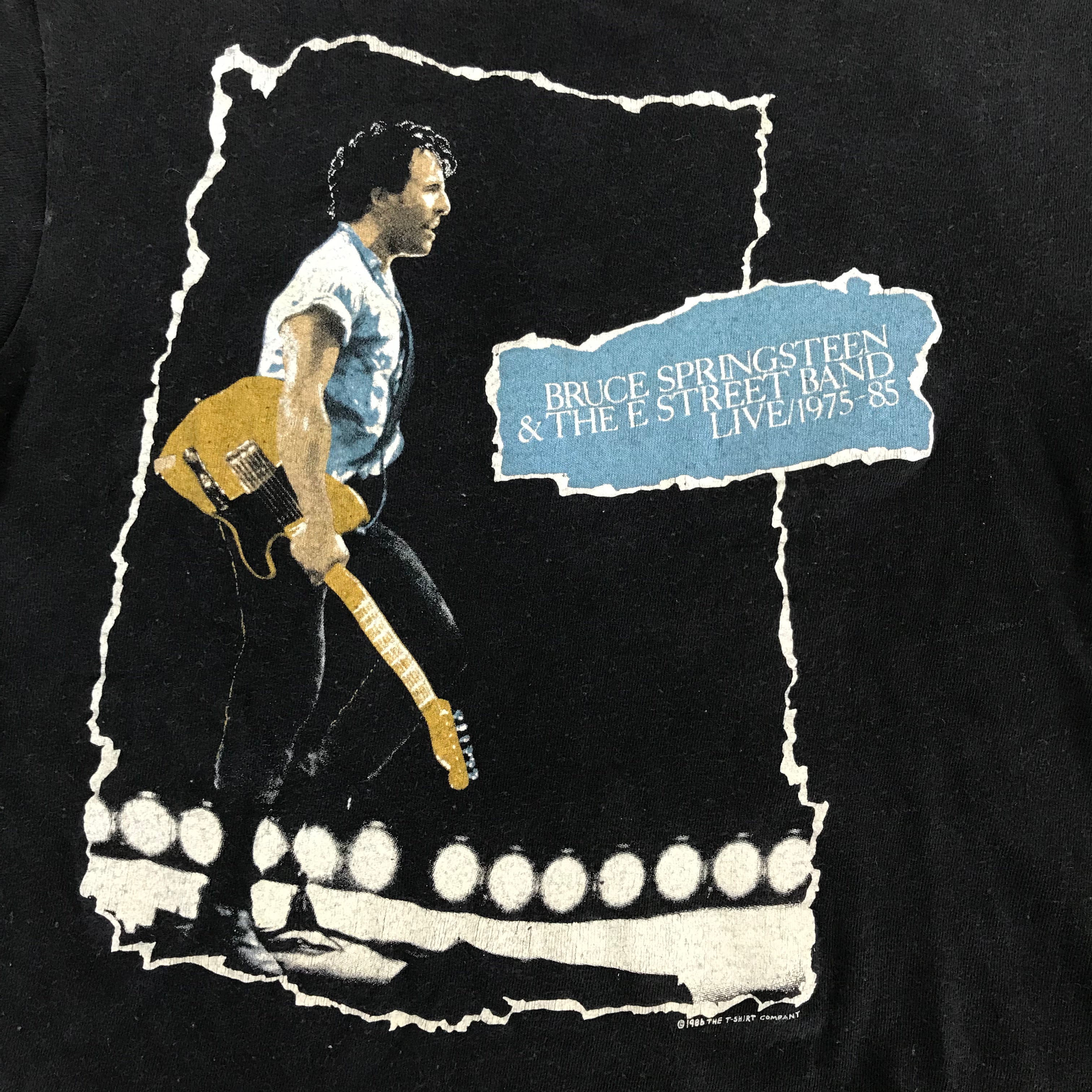1986 Bruce Springsteen Live '75-85 Box Set Single Stitch Tee (w/ mended sleeve) - M miUSA