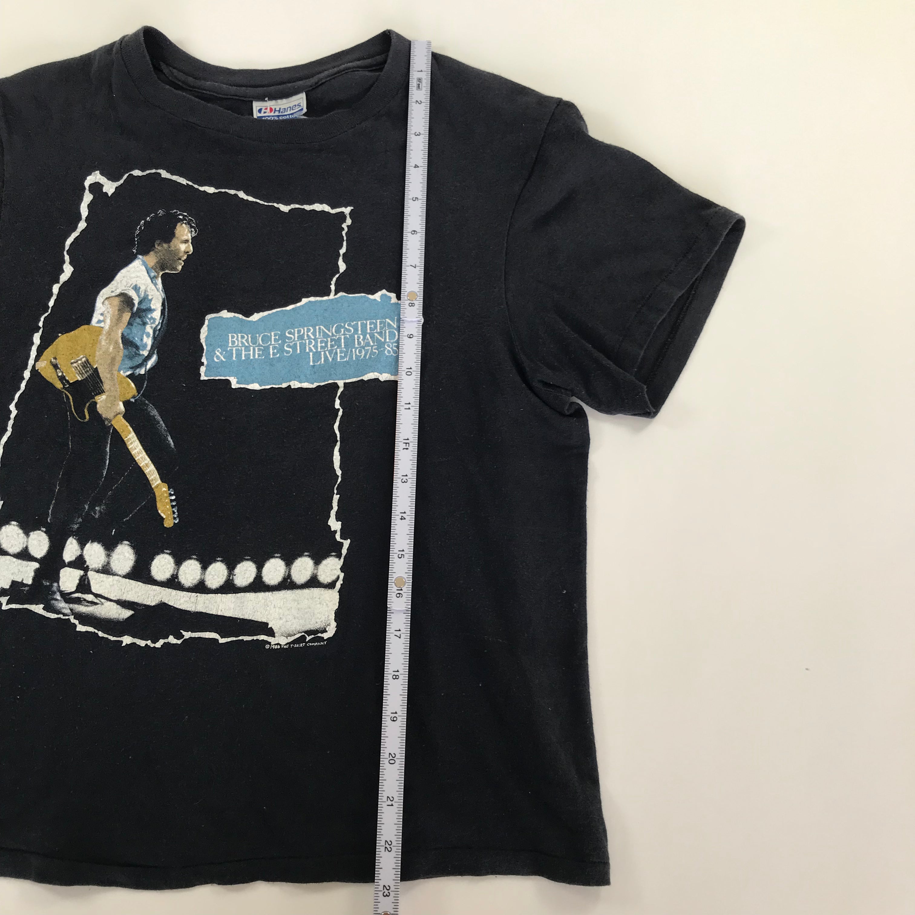 1986 Bruce Springsteen Live '75-85 Box Set Single Stitch Tee (w/ mended sleeve) - M miUSA