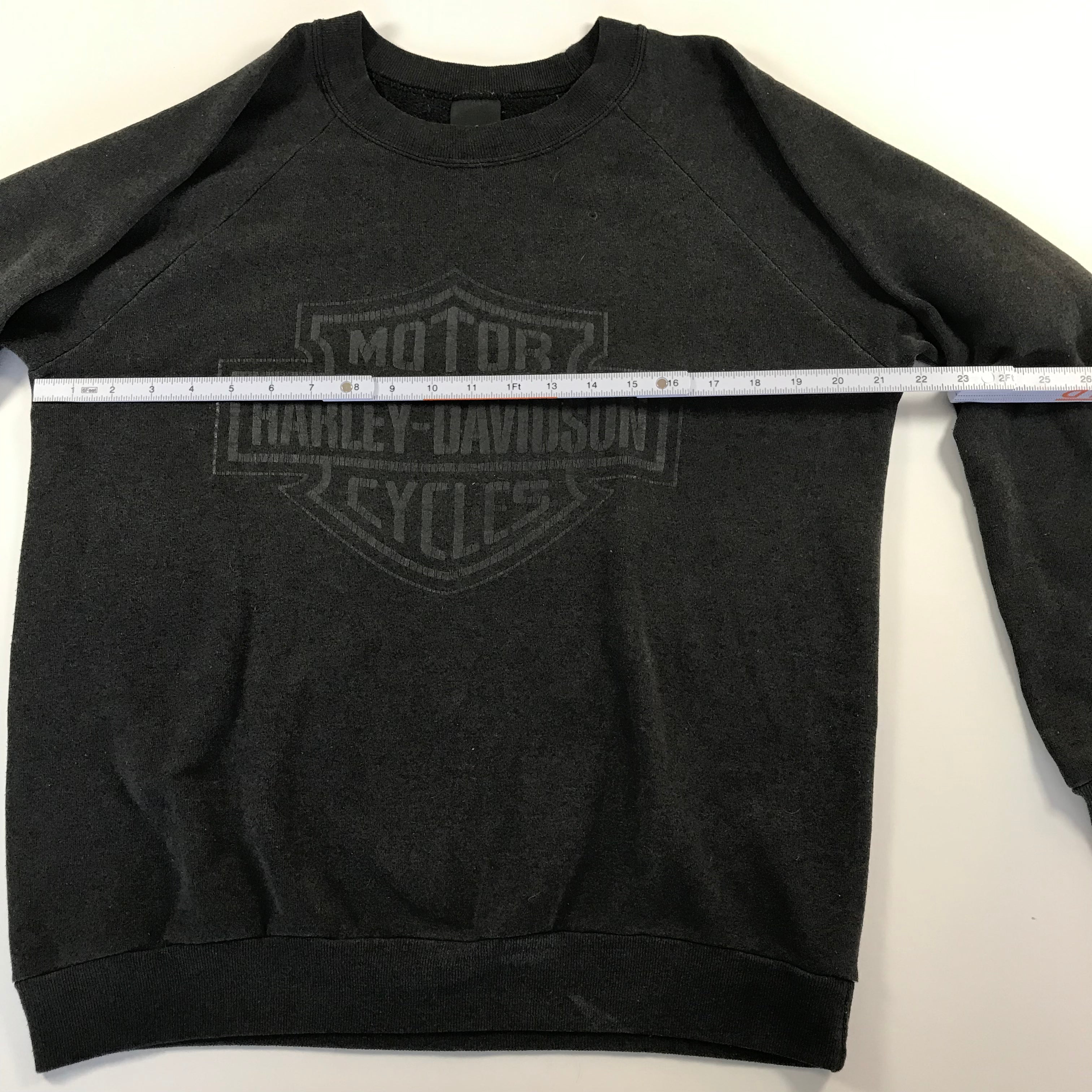80s/90s Harley Davidson Black Tag Raglan Crewneck - L/XL miUSA