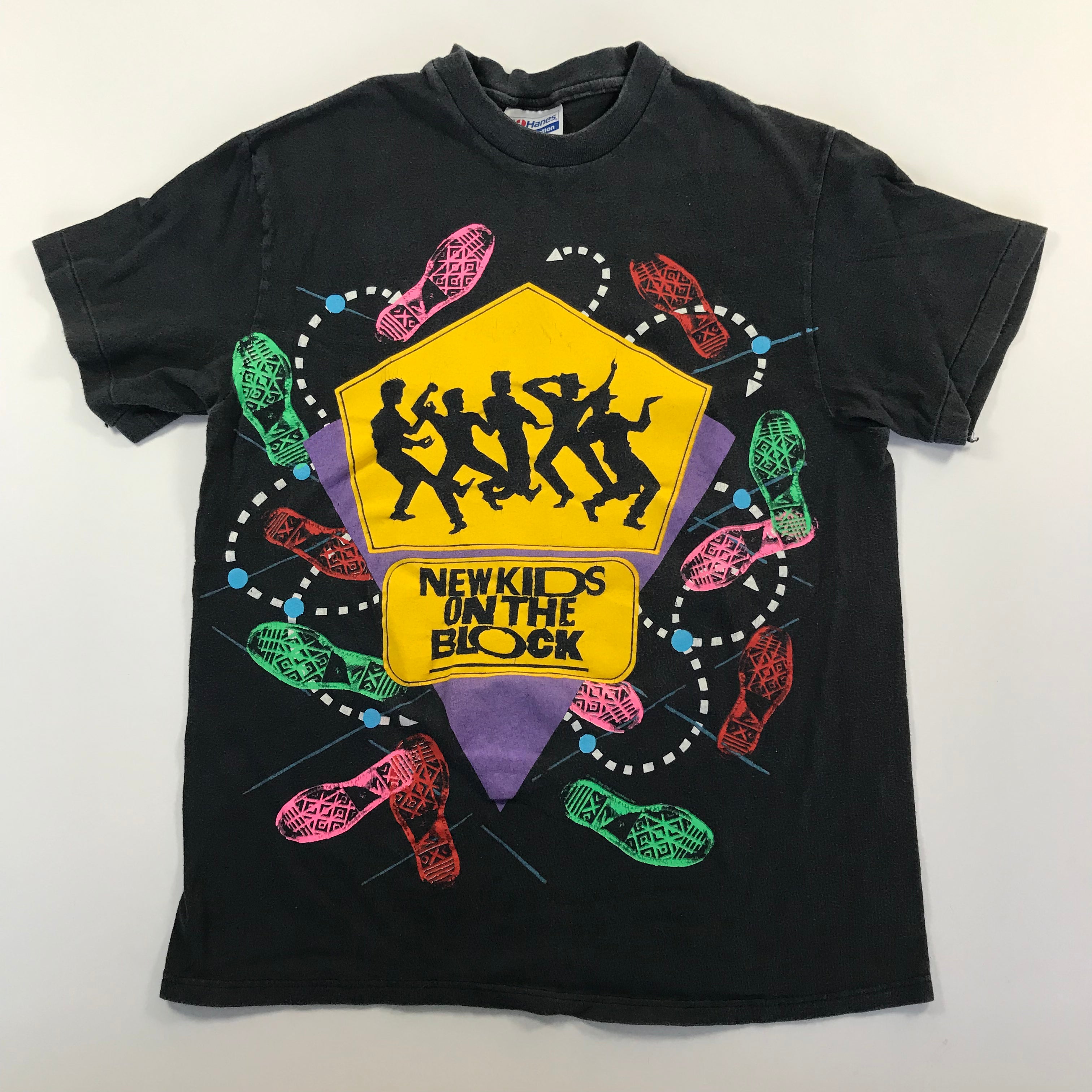 80s New Kids On The Block Big Print Single Stitch Tee - M miUSA