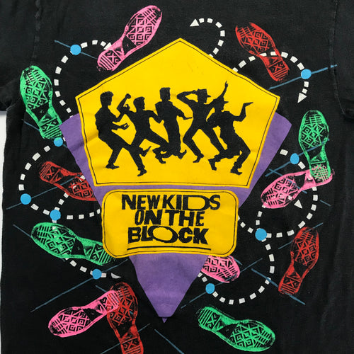 80s New Kids On The Block Big Print Single Stitch Tee - M miUSA