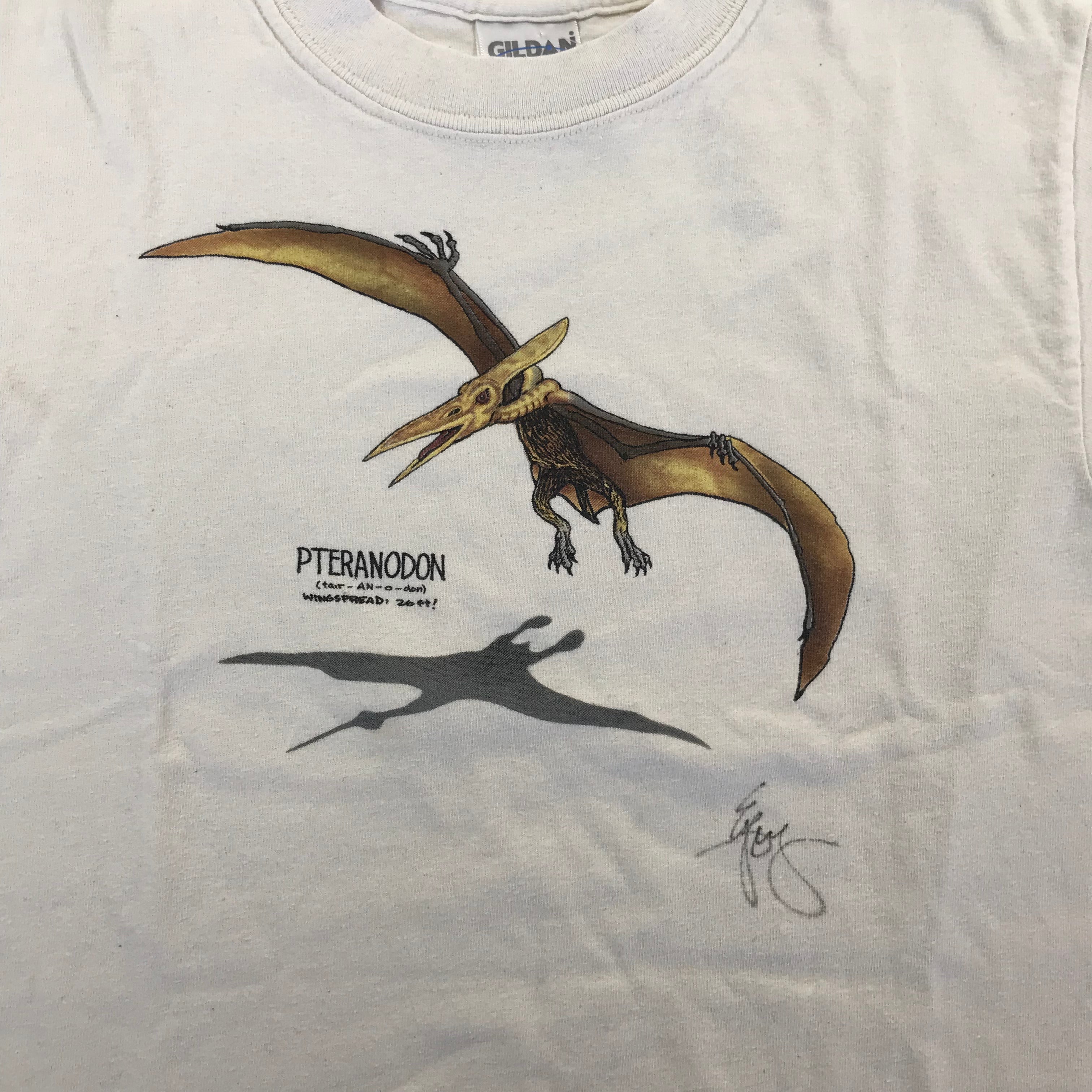 KIDS Y2K Pteranodon Dinosaur Tee - M 10-12