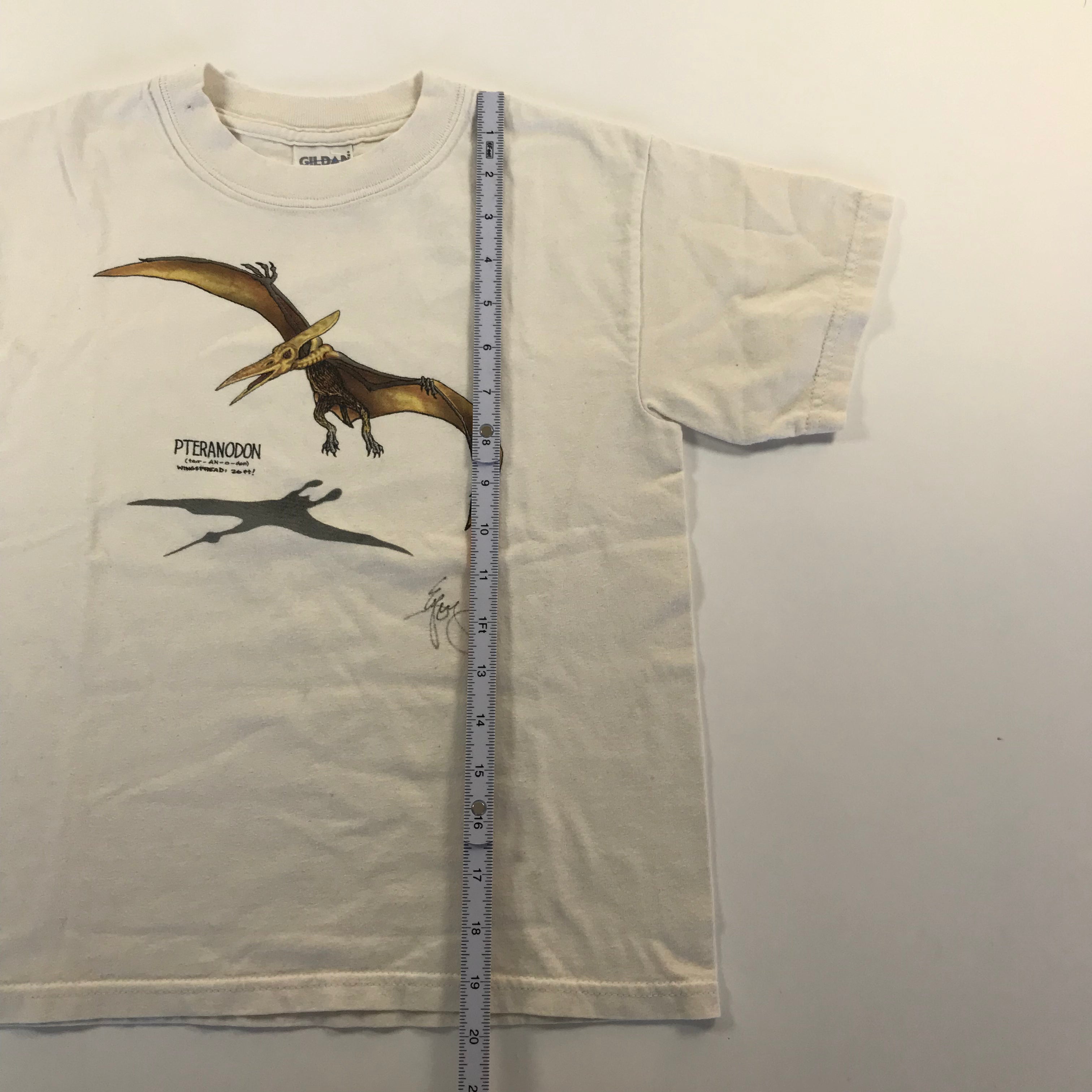 KIDS Y2K Pteranodon Dinosaur Tee - M 10-12