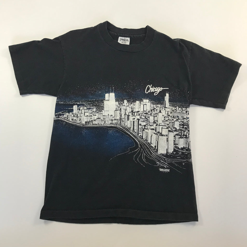 1989 Chicago Skyline AOP Tee - M miUSA