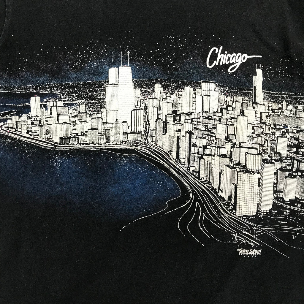 1989 Chicago Skyline AOP Tee - M miUSA