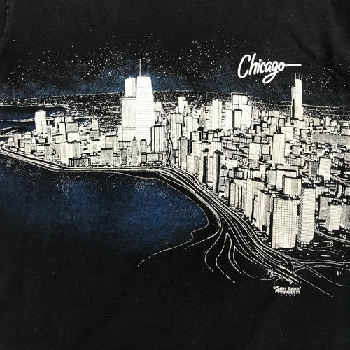 1989 Chicago Skyline AOP Tee - M miUSA