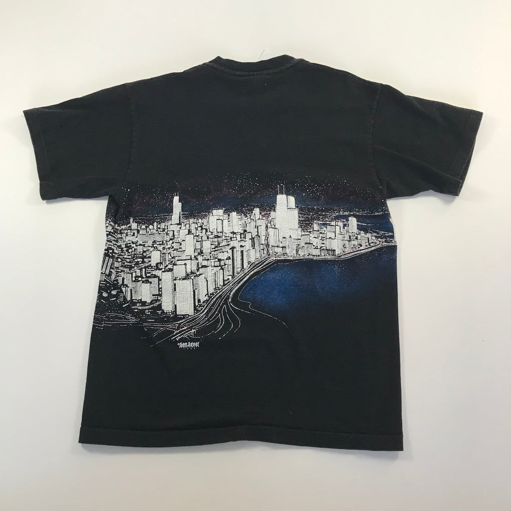 1989 Chicago Skyline AOP Tee - M miUSA
