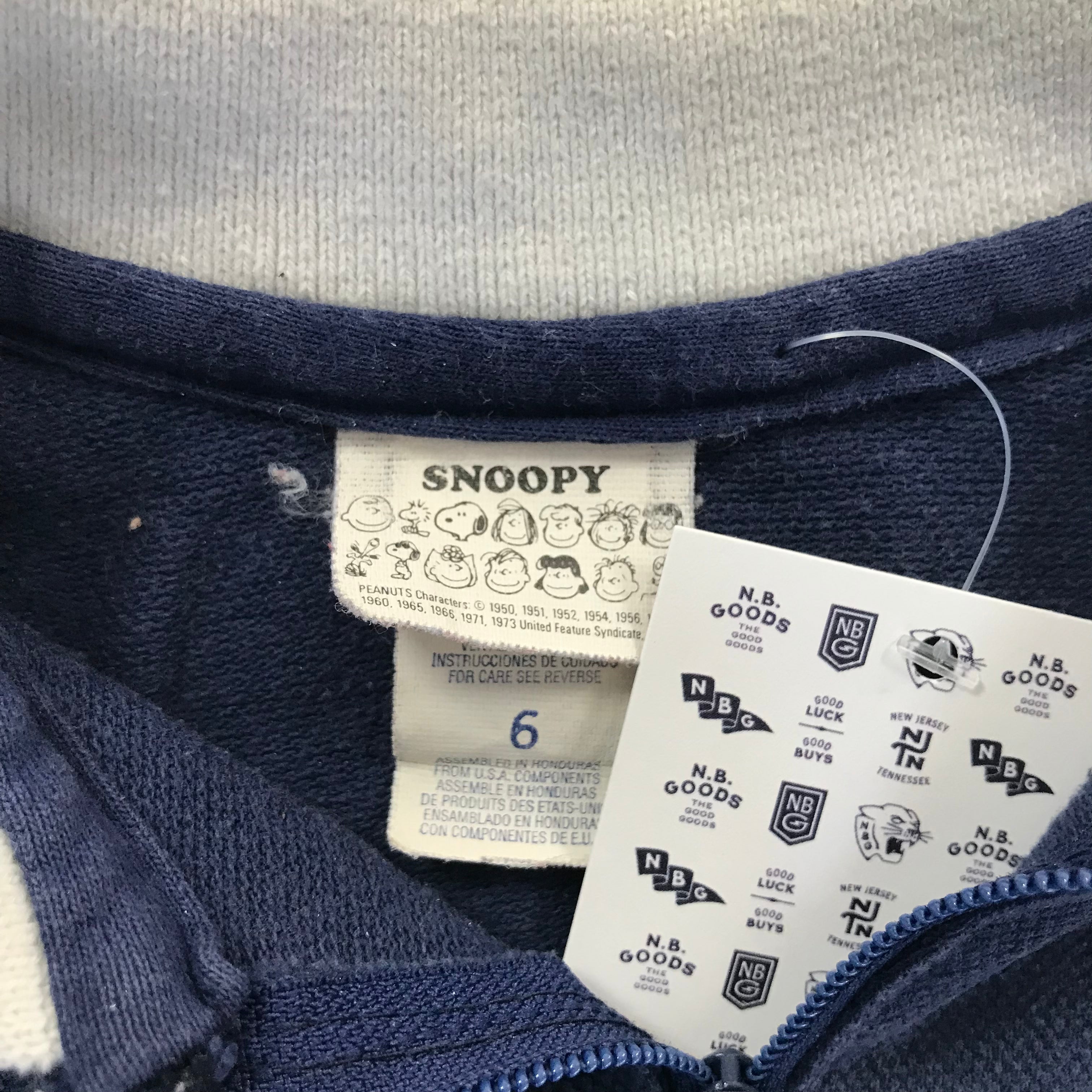 KIDS 90s Color Block Snoopy Zip Polo - 6