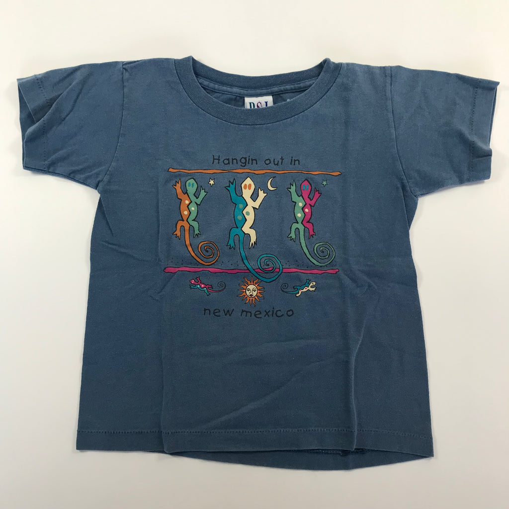 KIDS 90s New Mexico Lizards Tourist Single Stitch Tee.- S