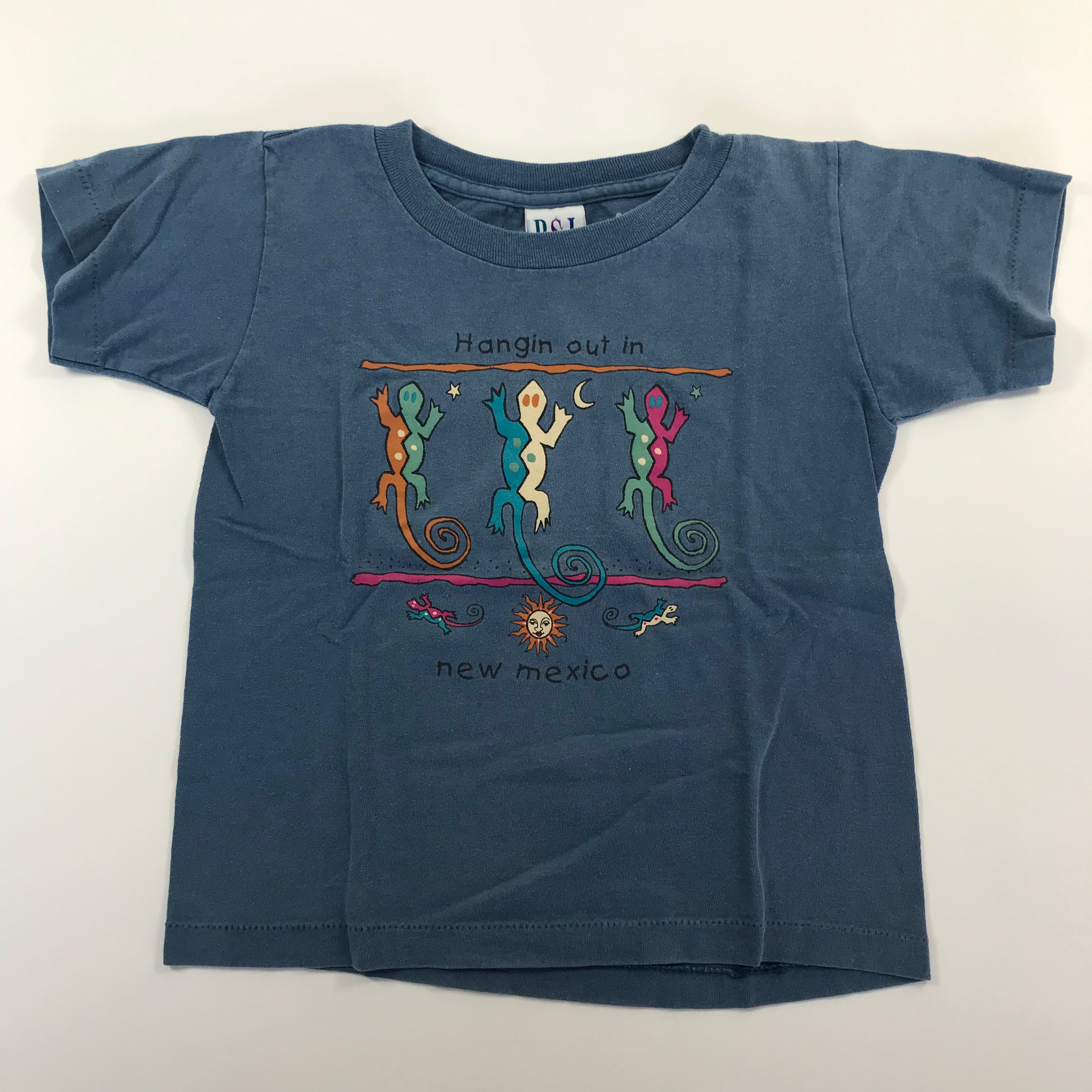 KIDS 90s New Mexico Lizards Tourist Single Stitch Tee.- S