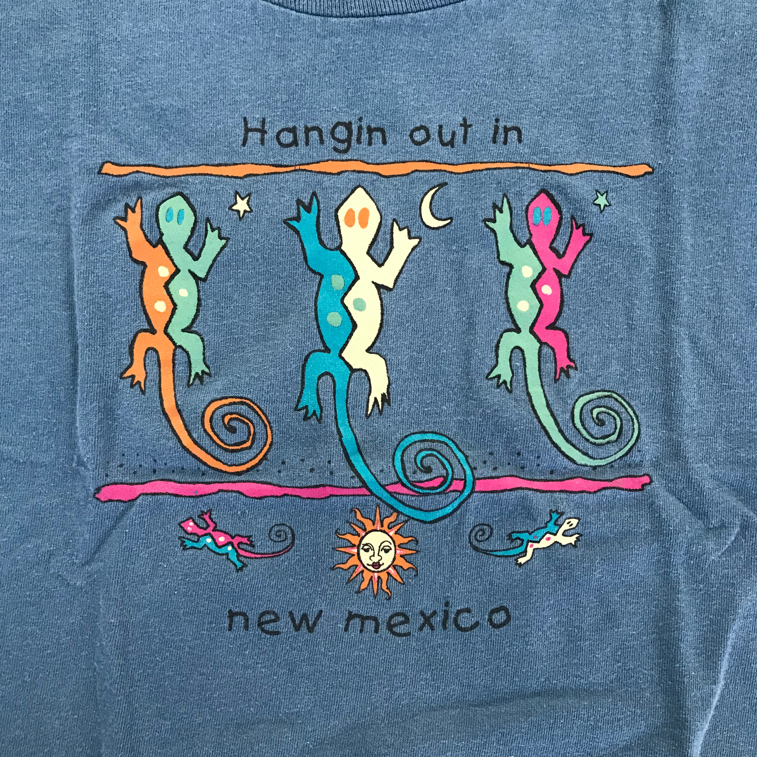 KIDS 90s New Mexico Lizards Tourist Single Stitch Tee.- S