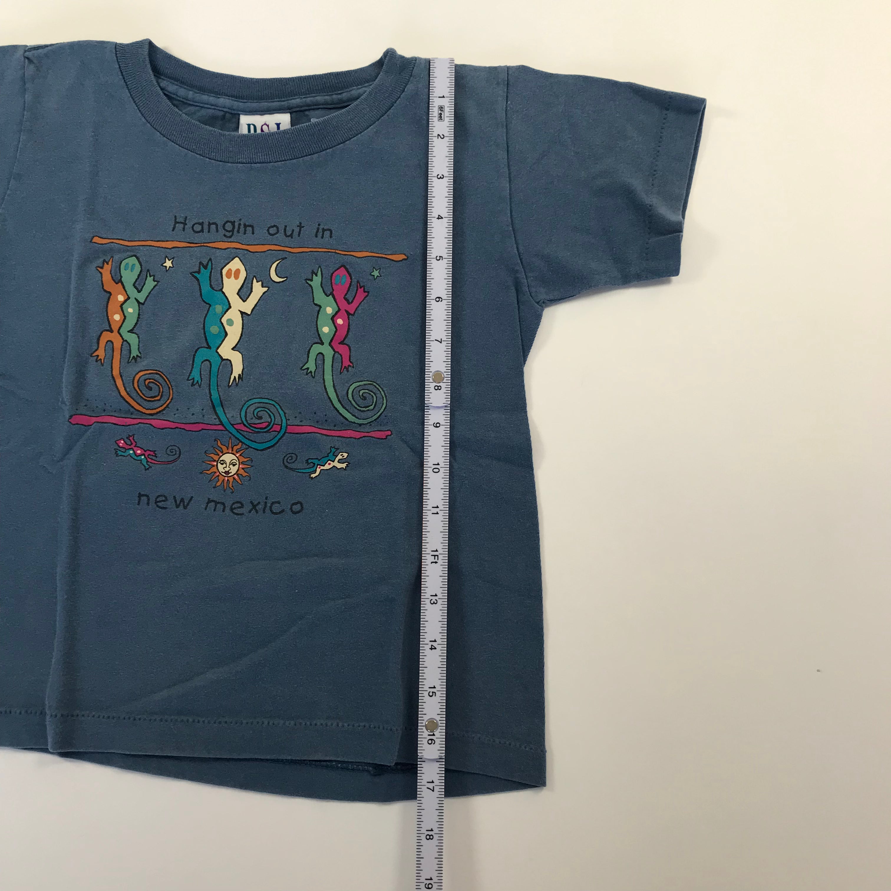 KIDS 90s New Mexico Lizards Tourist Single Stitch Tee.- S