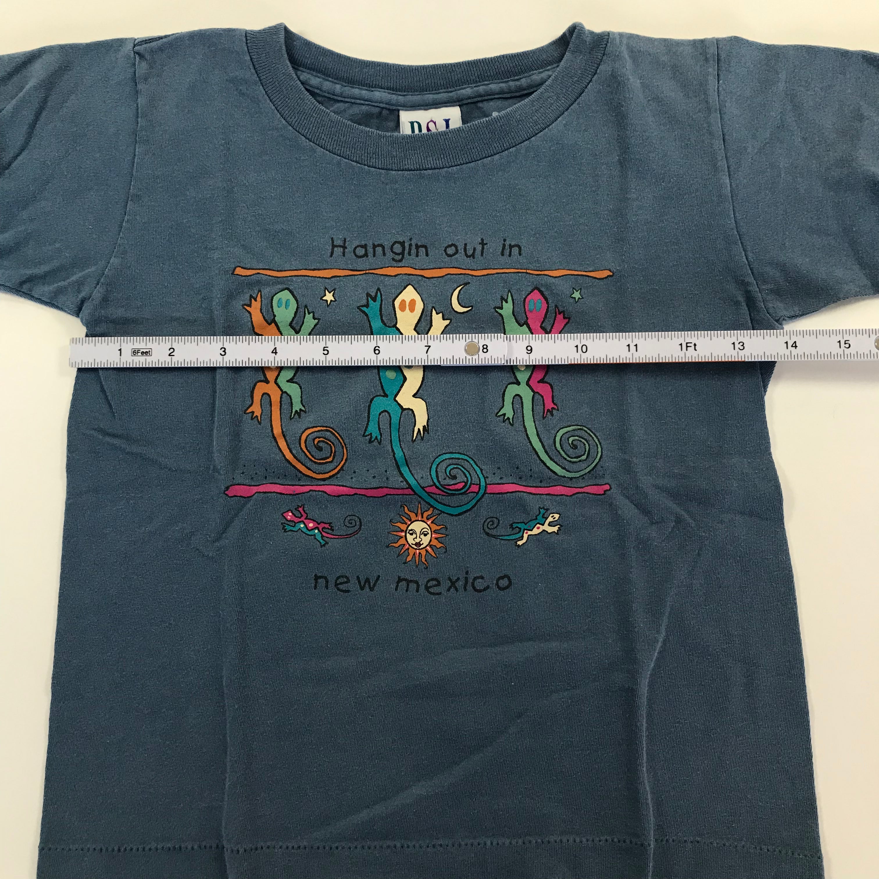 KIDS 90s New Mexico Lizards Tourist Single Stitch Tee.- S