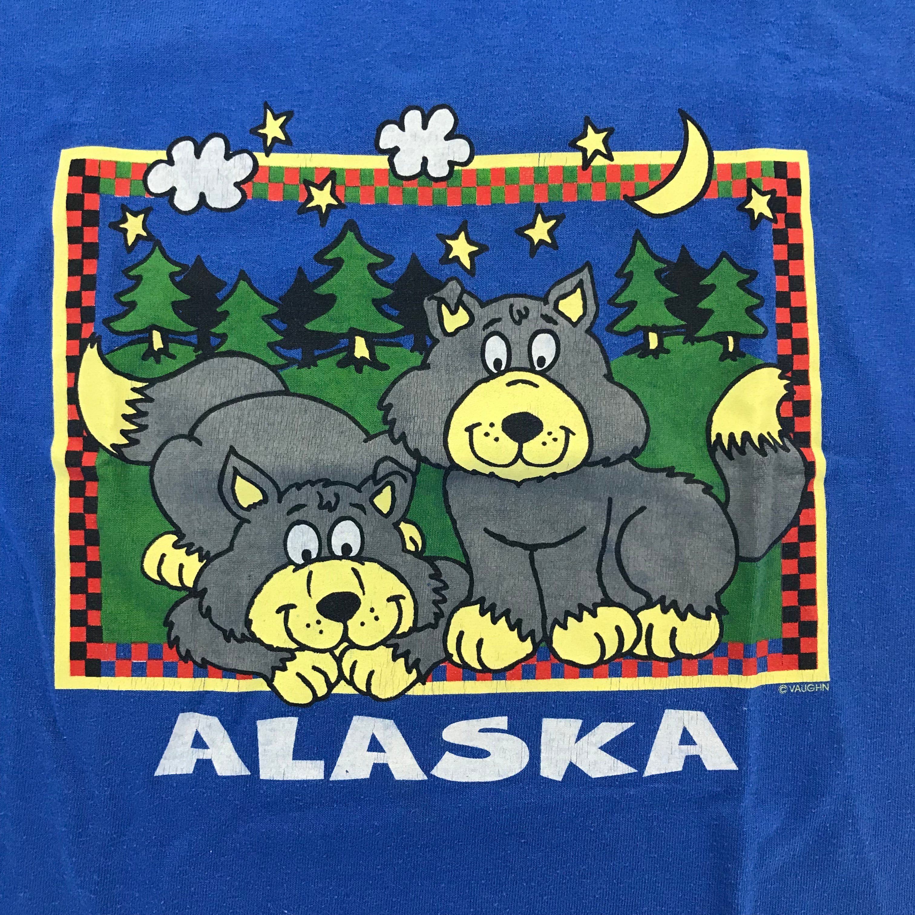 KIDS 90s Alaska Bears Single Stitch Tee - S 6-8 miUSA