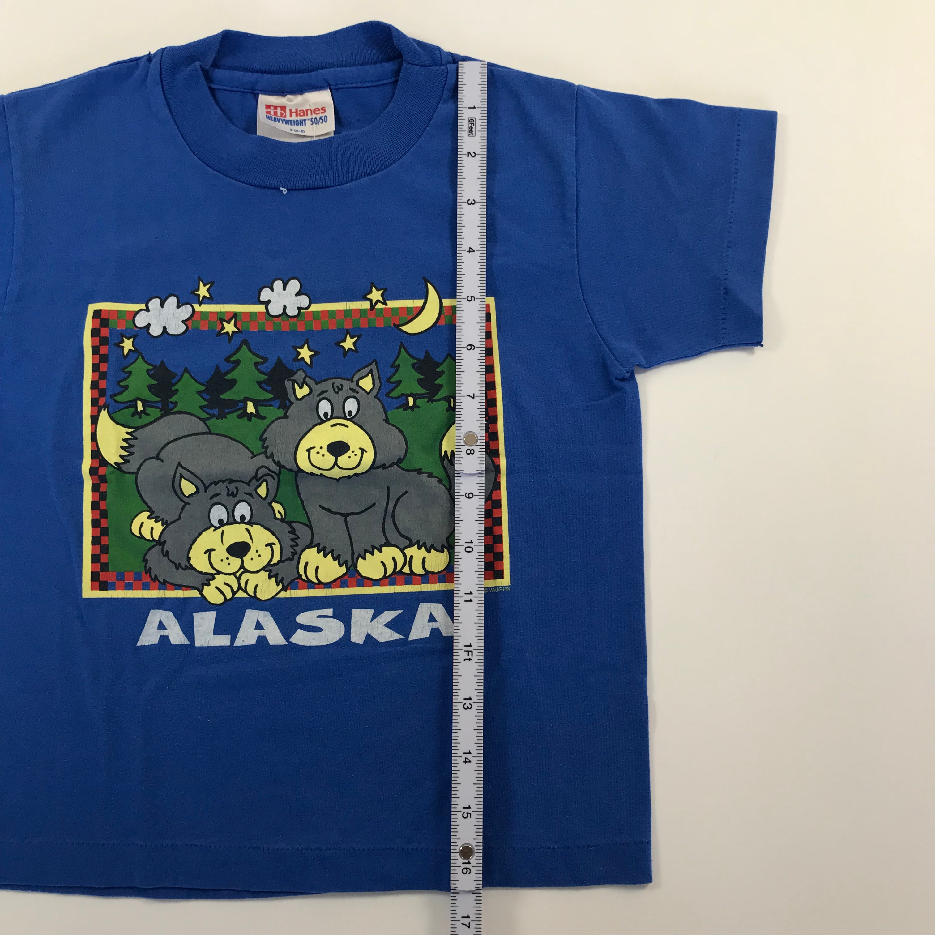 KIDS 90s Alaska Bears Single Stitch Tee - S 6-8 miUSA