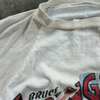 80s Thrashed & Distressed Bruce Springsteen Born In The USA Sold Out Tour Raglan Tee - M