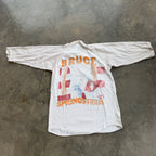 80s Thrashed & Distressed Bruce Springsteen Born In The USA Sold Out Tour Raglan Tee - M