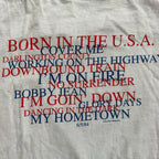 '99 Bruce Springsteen Born In The USA Tracklist Single Stitch Tee - XL miUSA