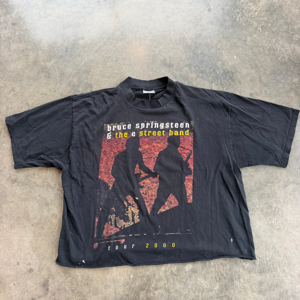 '00 Bruce Springsteen U.S. Tour Cropped Single Stitch Tee - XL miUSA