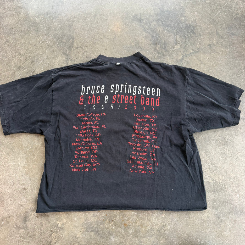 '00 Bruce Springsteen U.S. Tour Cropped Single Stitch Tee - XL miUSA