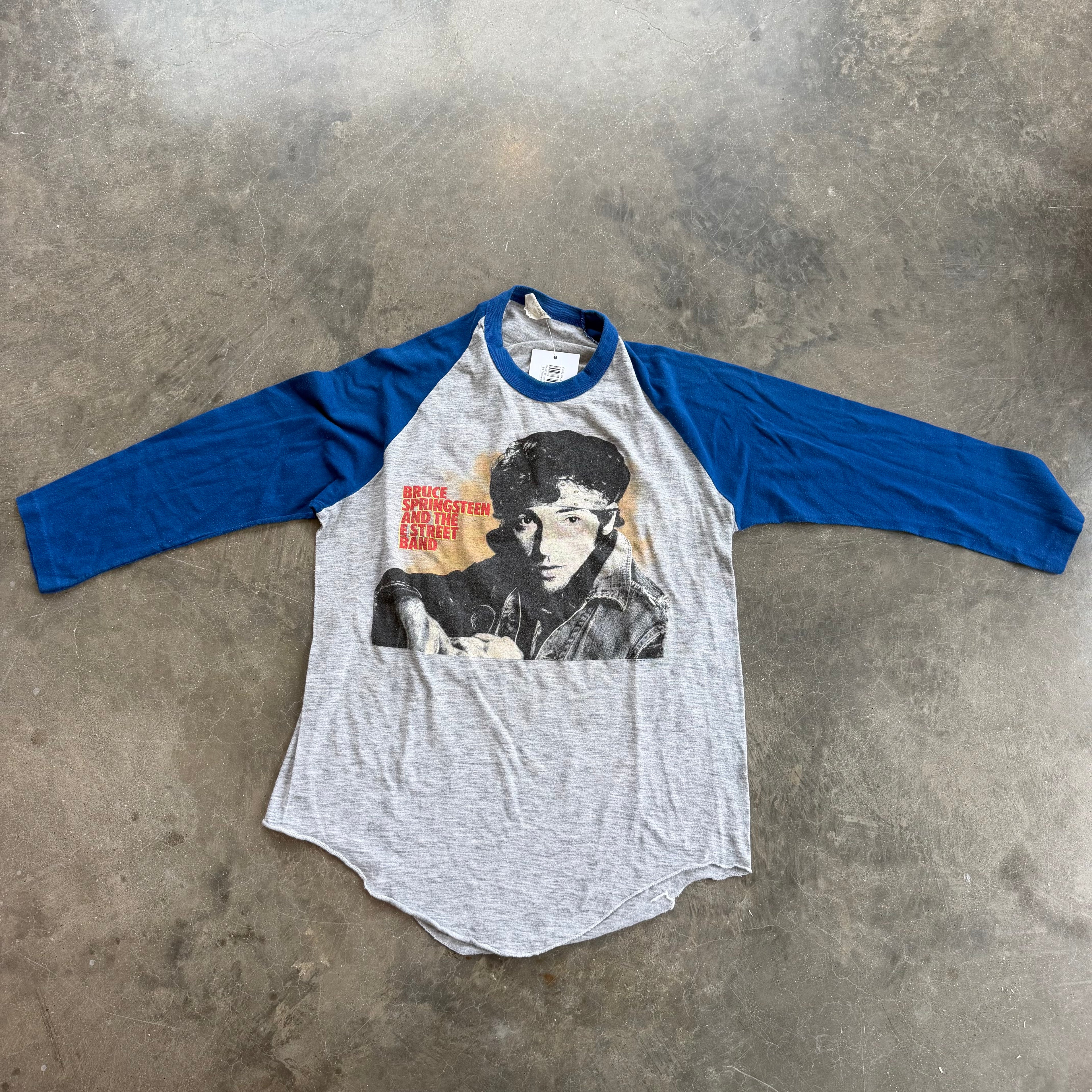 '84/'85 Bruce Springsteen World Tour 3/4 Sleeve Super Soft Raglan Tee - L miUSA