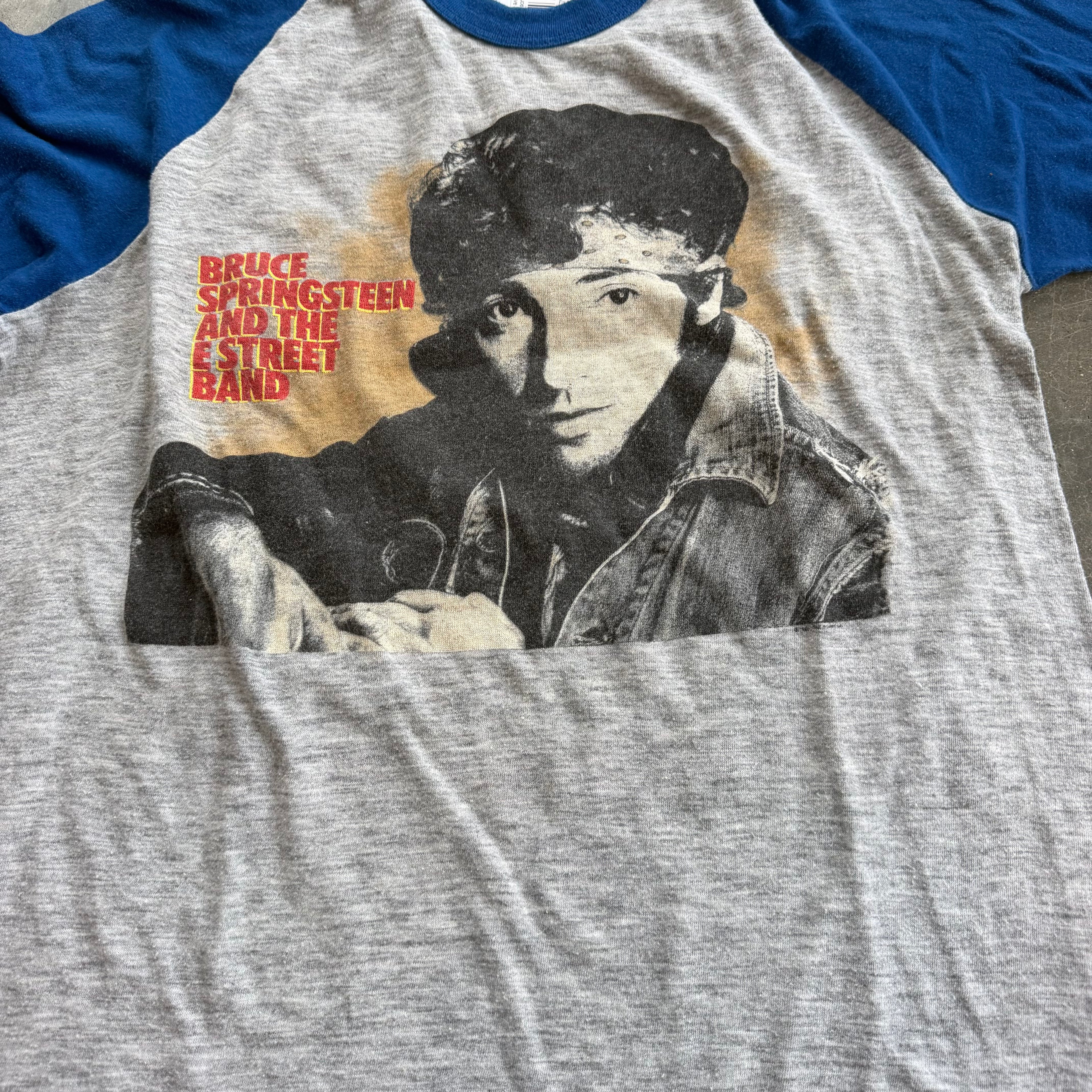 '84/'85 Bruce Springsteen World Tour 3/4 Sleeve Super Soft Raglan Tee - L miUSA