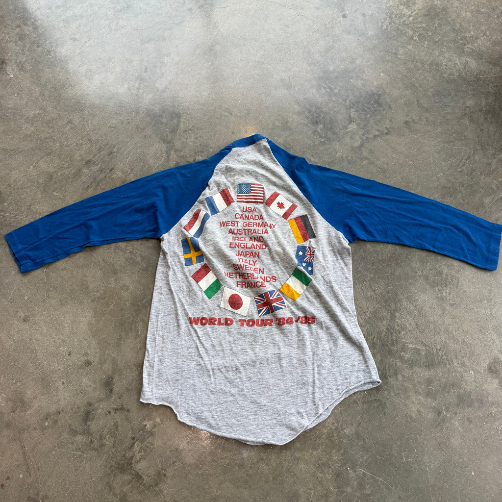 '84/'85 Bruce Springsteen World Tour 3/4 Sleeve Super Soft Raglan Tee - L miUSA