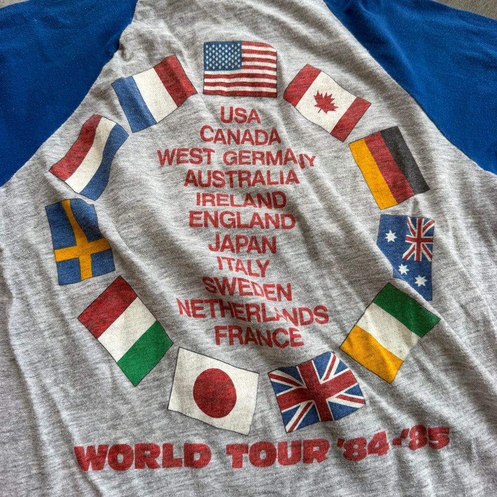 '84/'85 Bruce Springsteen World Tour 3/4 Sleeve Super Soft Raglan Tee - L miUSA