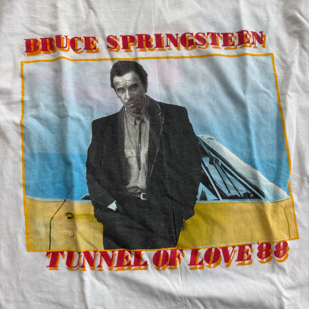 '88 DEADSTOCK Bruce Springsteen Tunnel of Love Tour Single Stitch Tee - XL miUSA