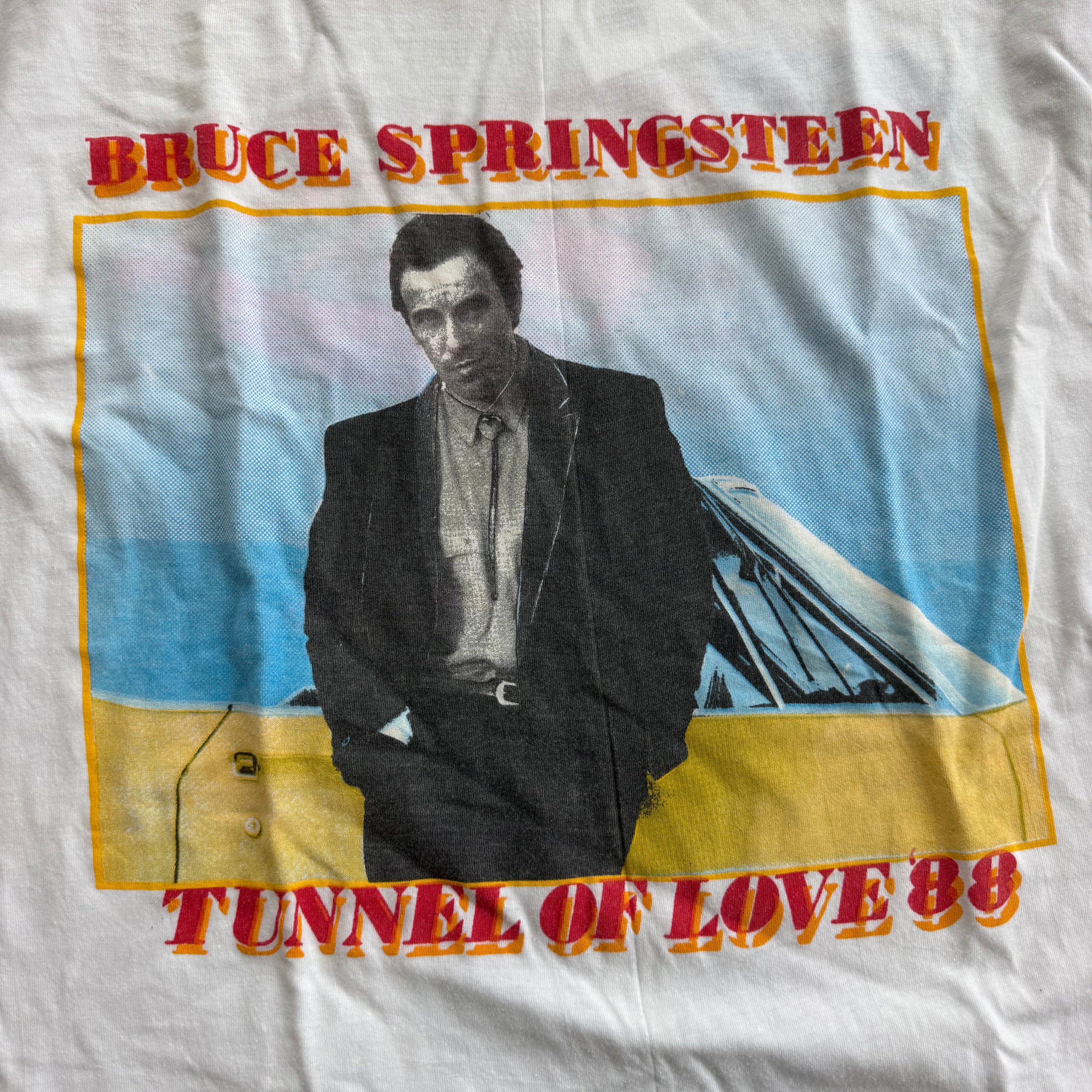 '88 DEADSTOCK Bruce Springsteen Tunnel of Love Tour Single Stitch Tee - XL miUSA
